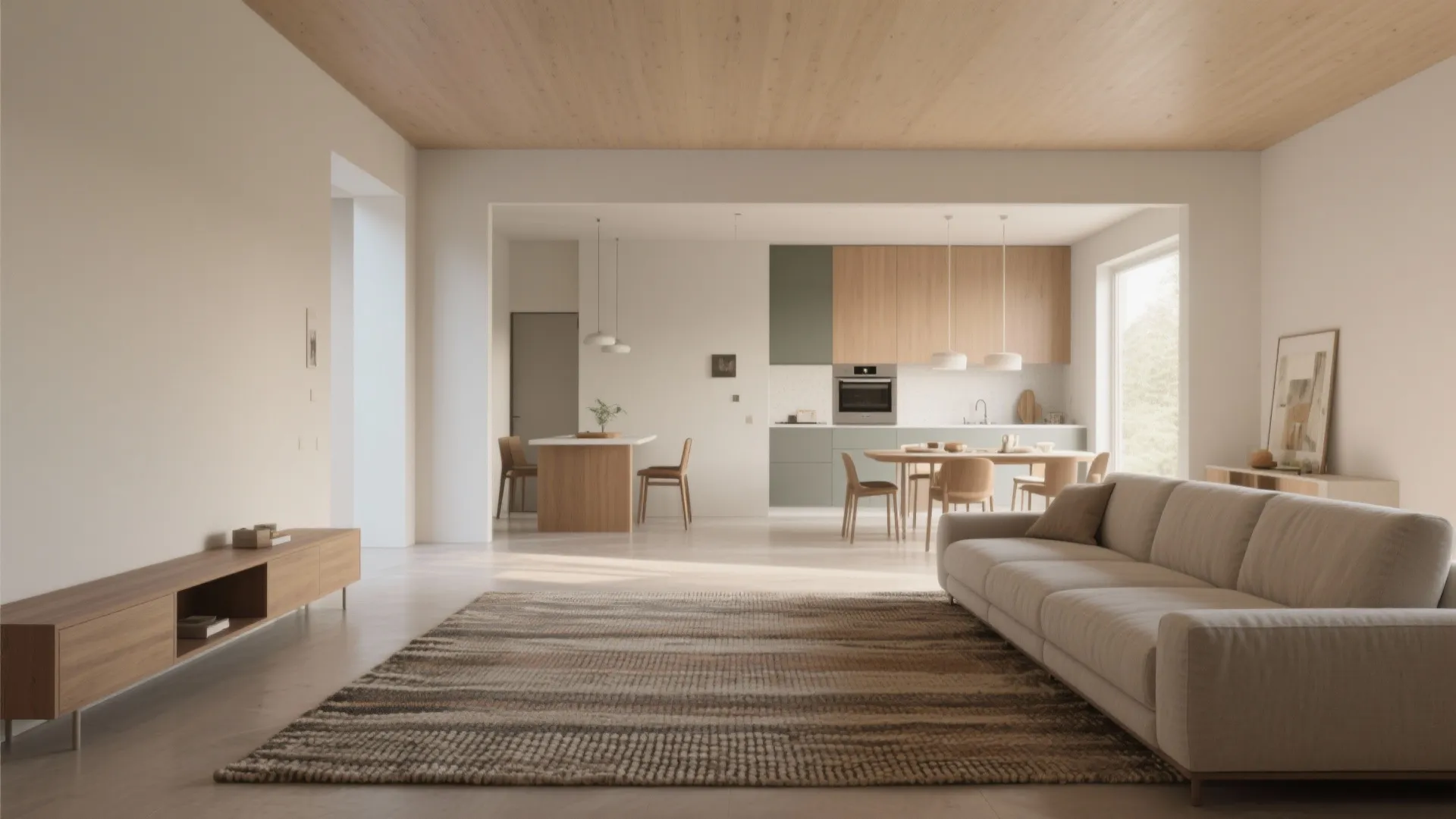 1. Open-plan living with zoned functions