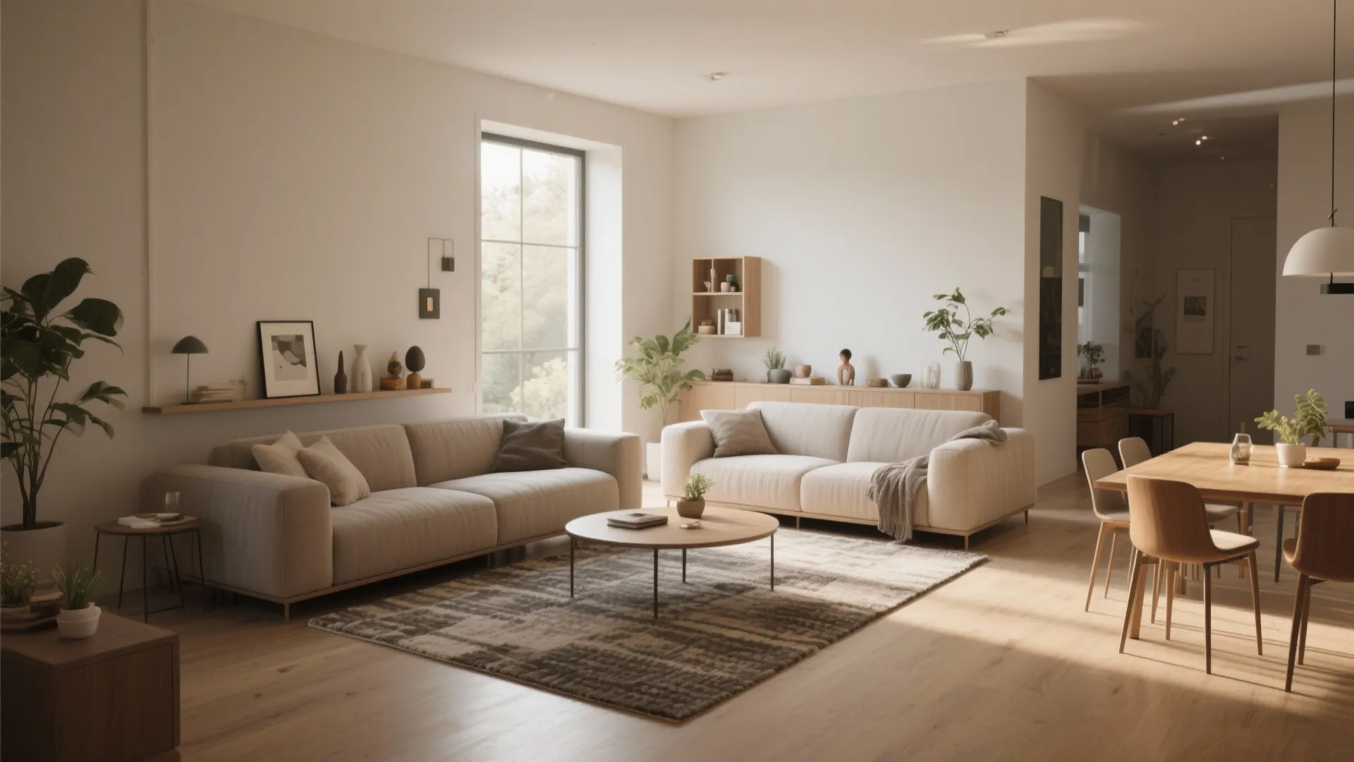 1. Open-plan living with defined zones