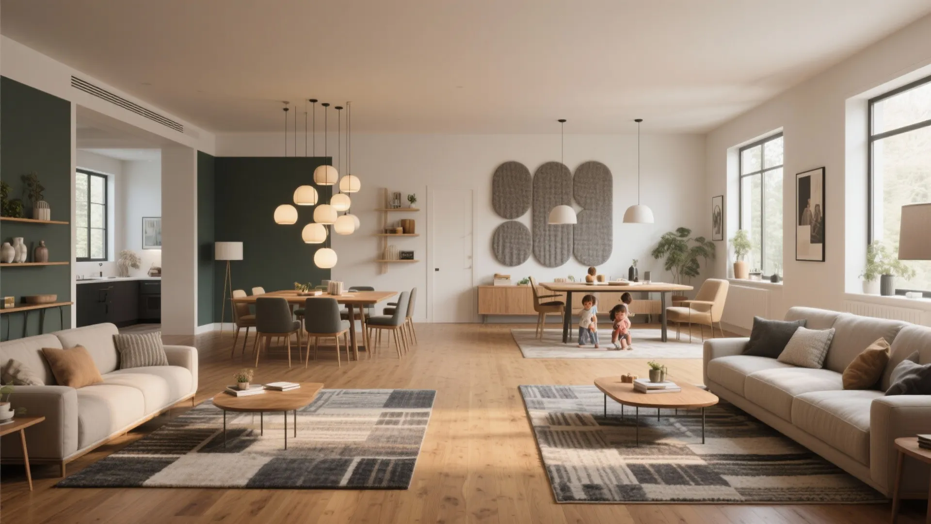 2. Open-plan Living with Zoned Areas