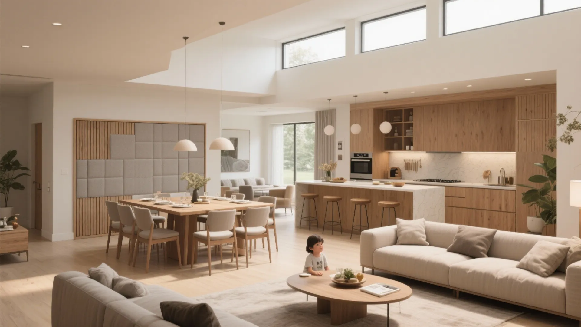 1. Open-plan living with zoned areas