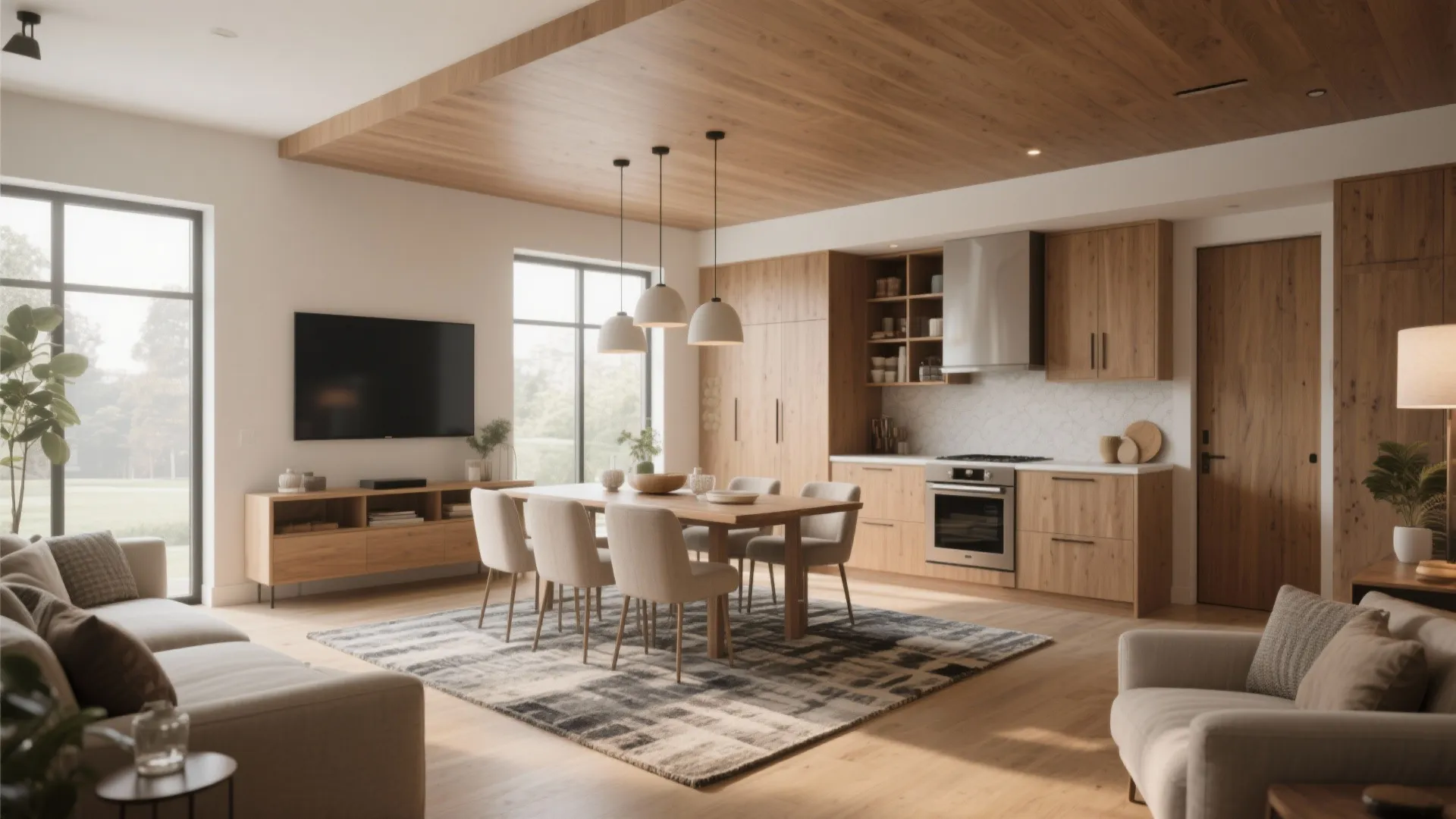 Open-Plan Living with Zoned Areas