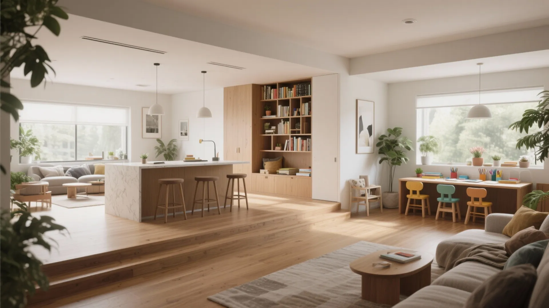 1. Open-plan ground floor with zoned pockets