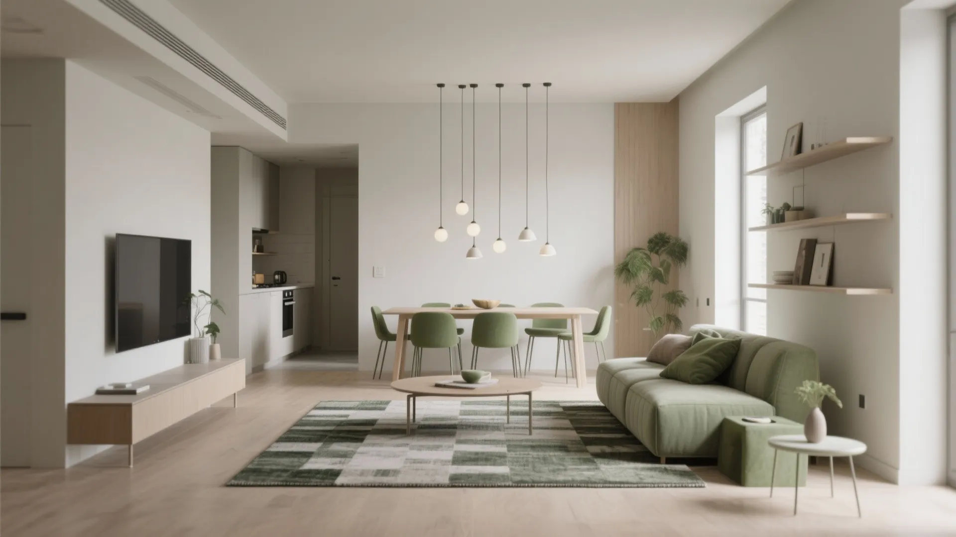 1. Open-plan living with zoned functions