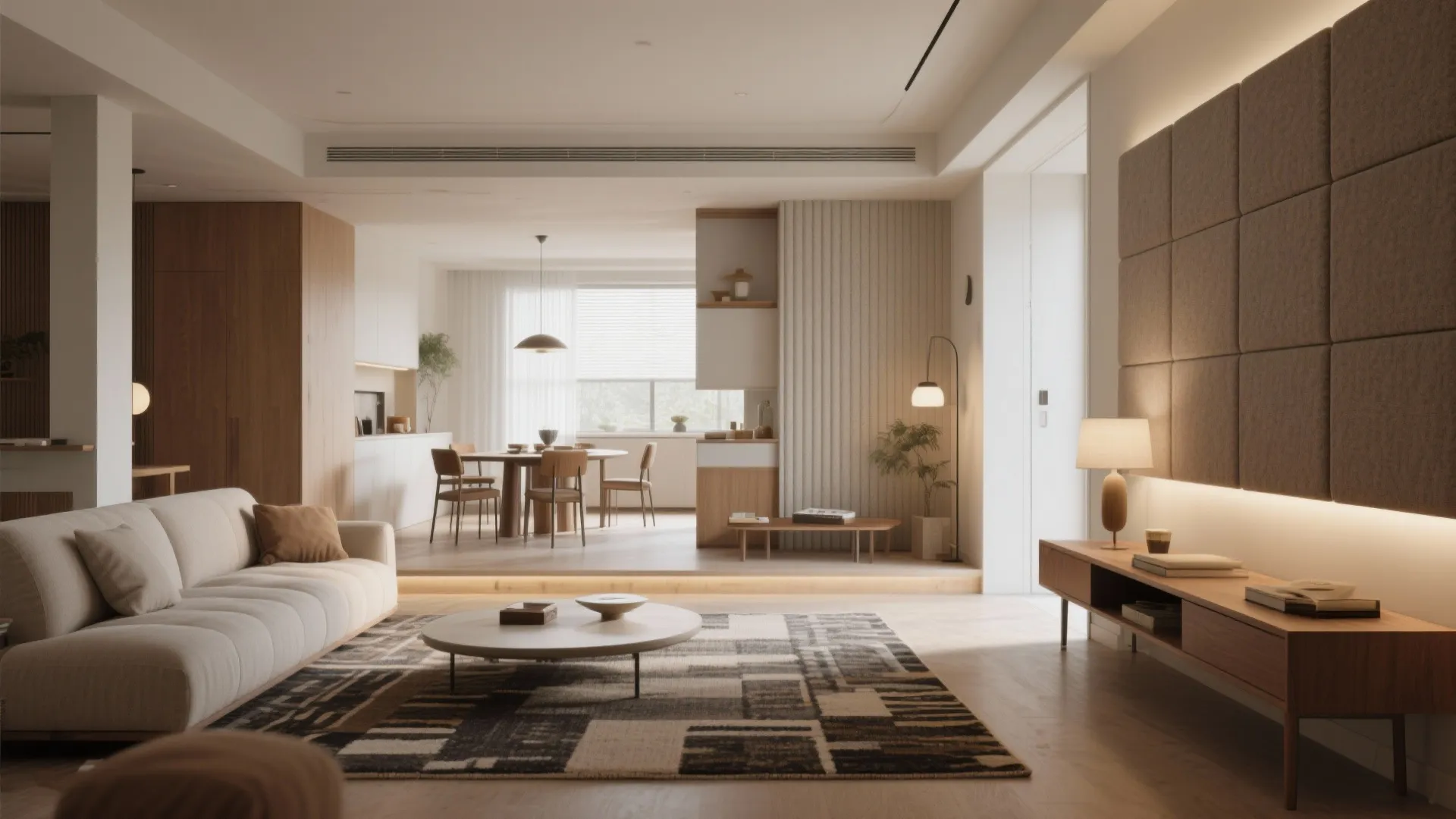 1. Open-plan living with zoned functions