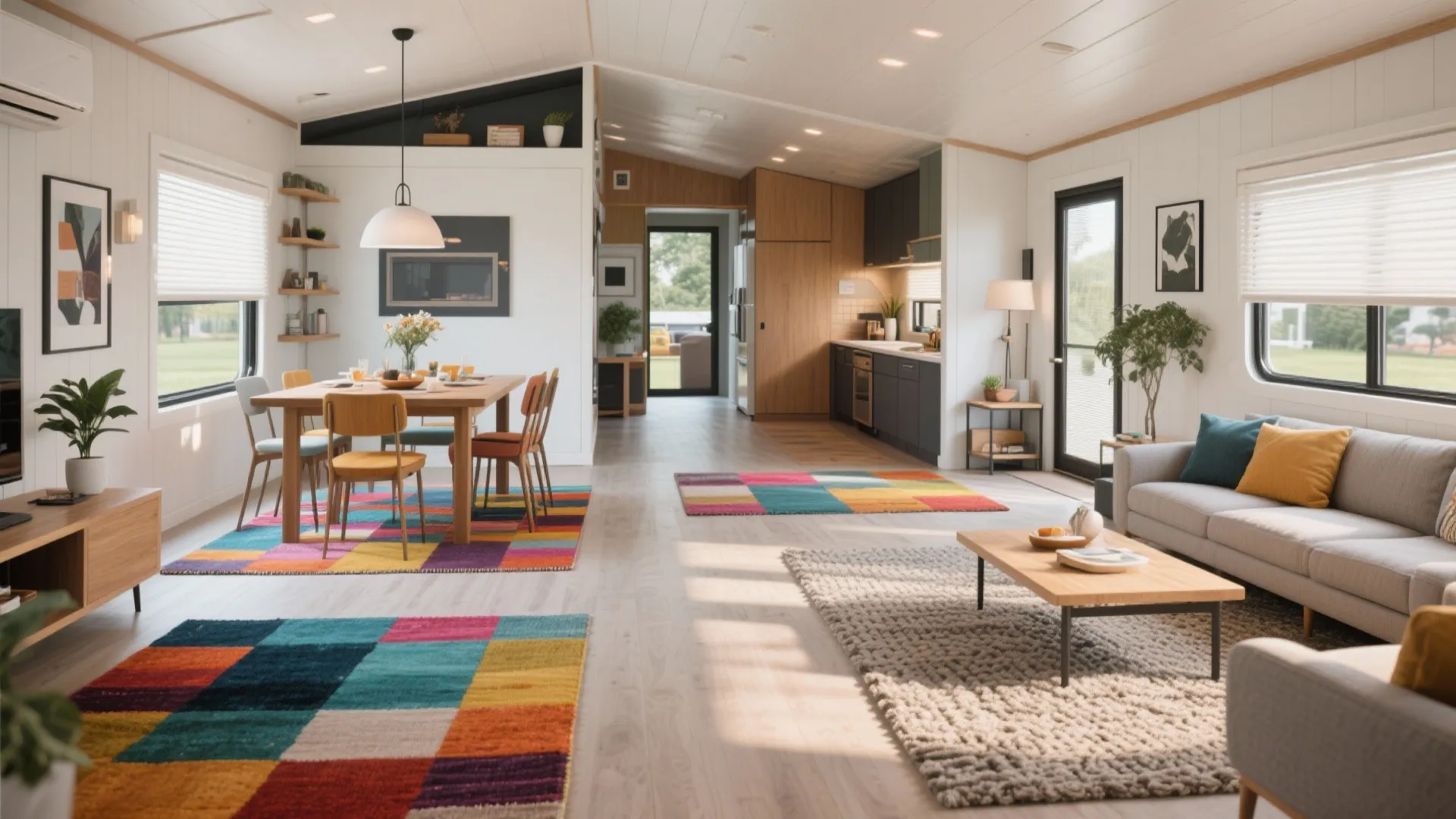 5. Defined Zones with Rugs