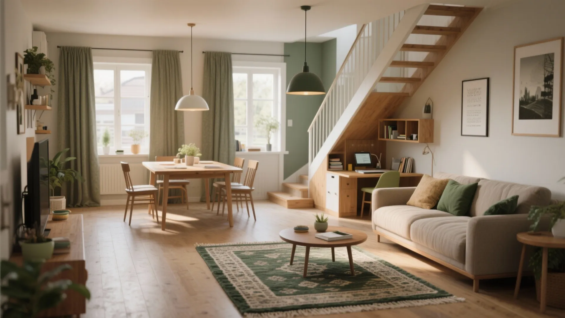 1. Open-plan living with zoned function