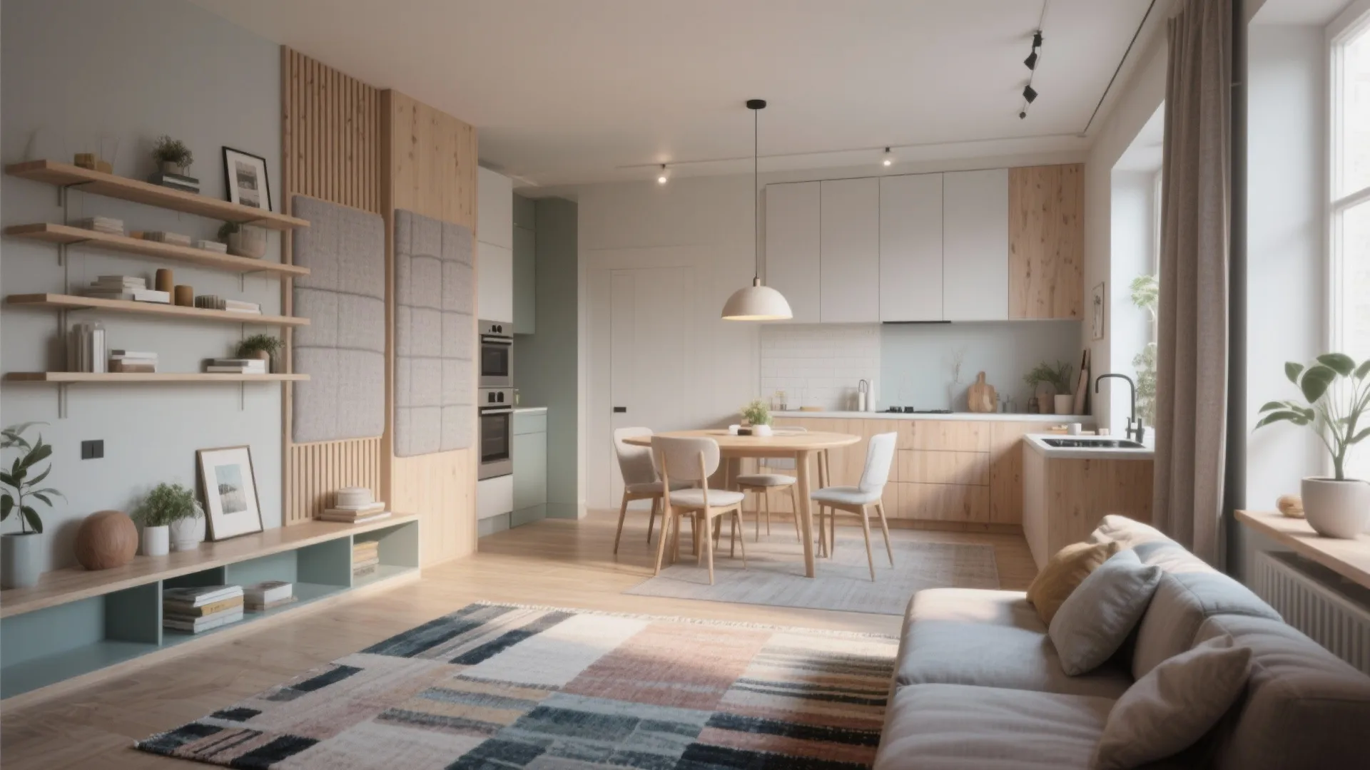 1. Open-plan living with defined zones