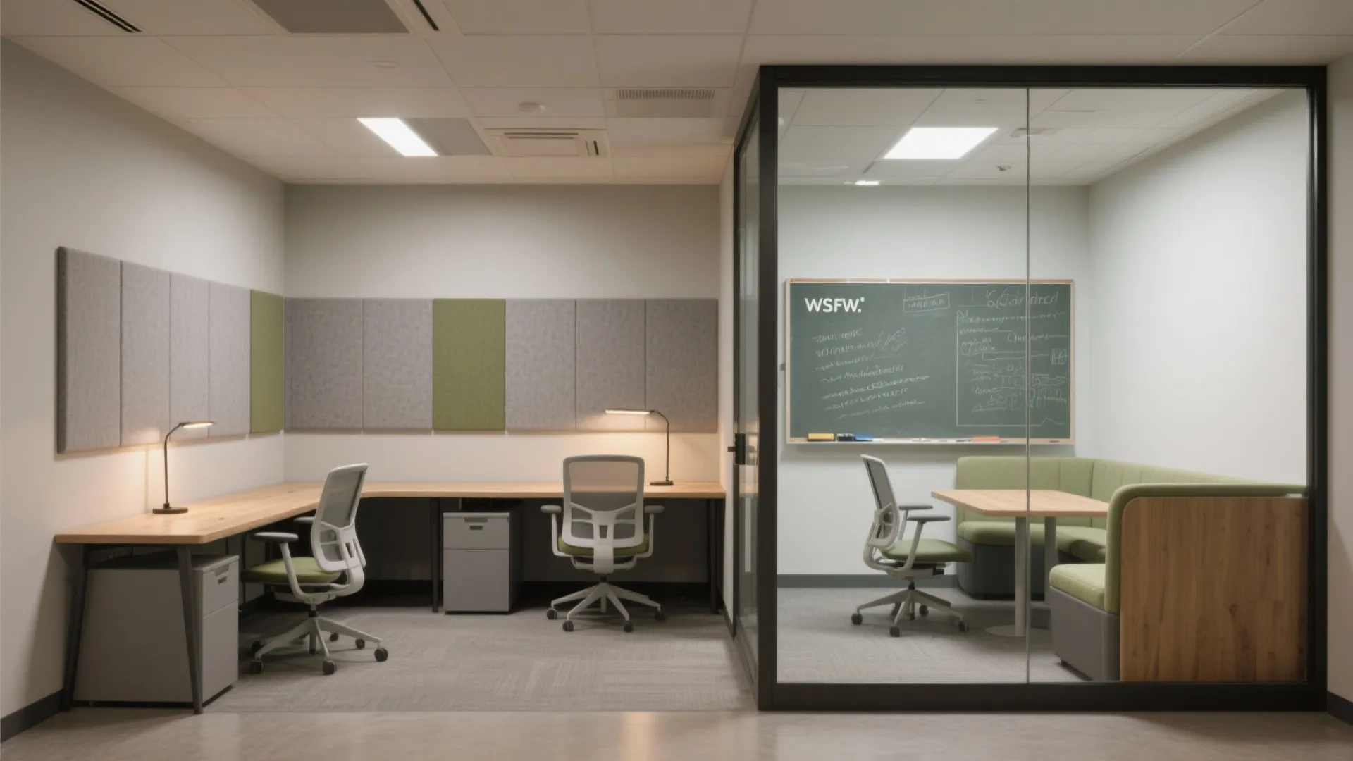 Zoned layouts and collaborative pods