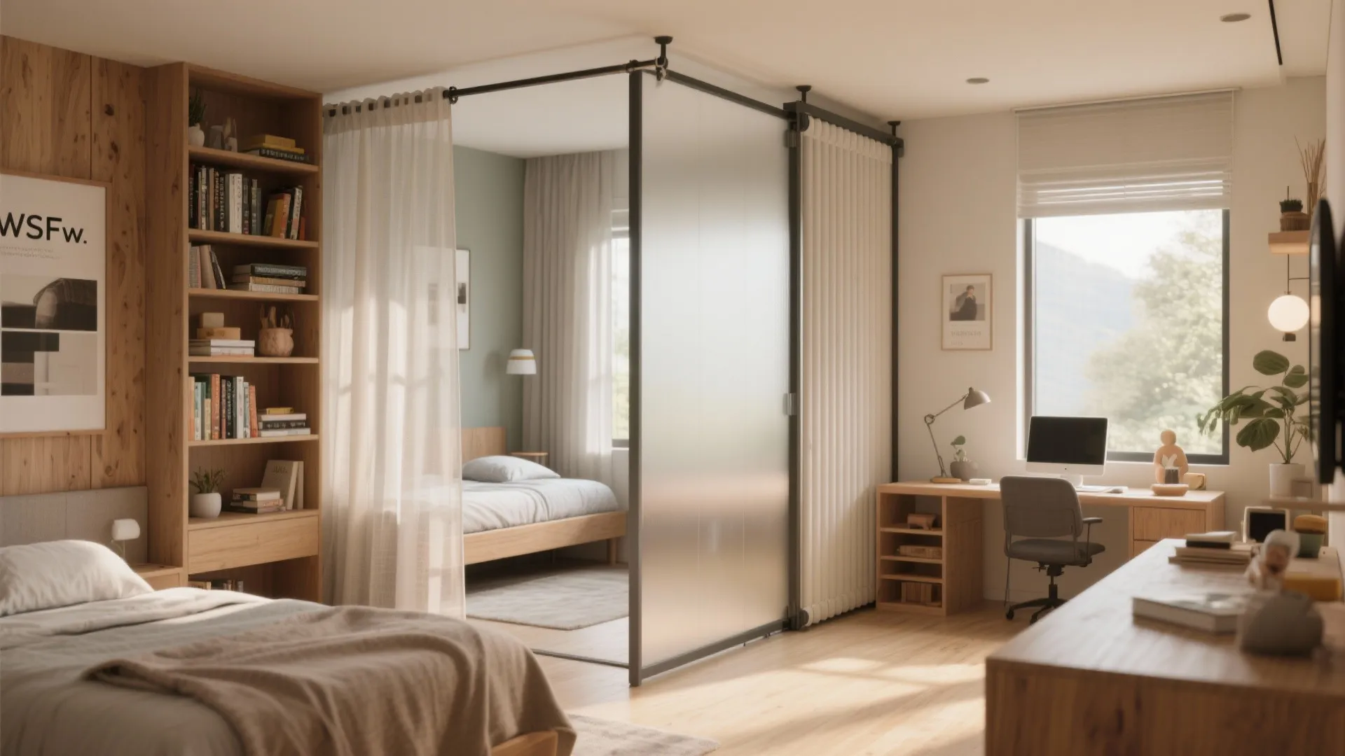 2. Create Zoned Privacy with Simple Dividers