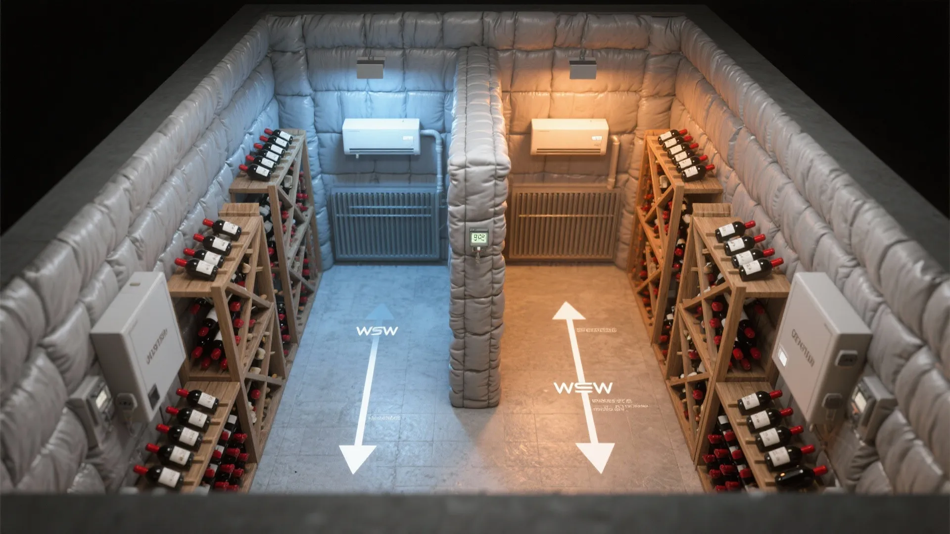 5. Create Climatic Zones with a Rack System for Mixed Wines