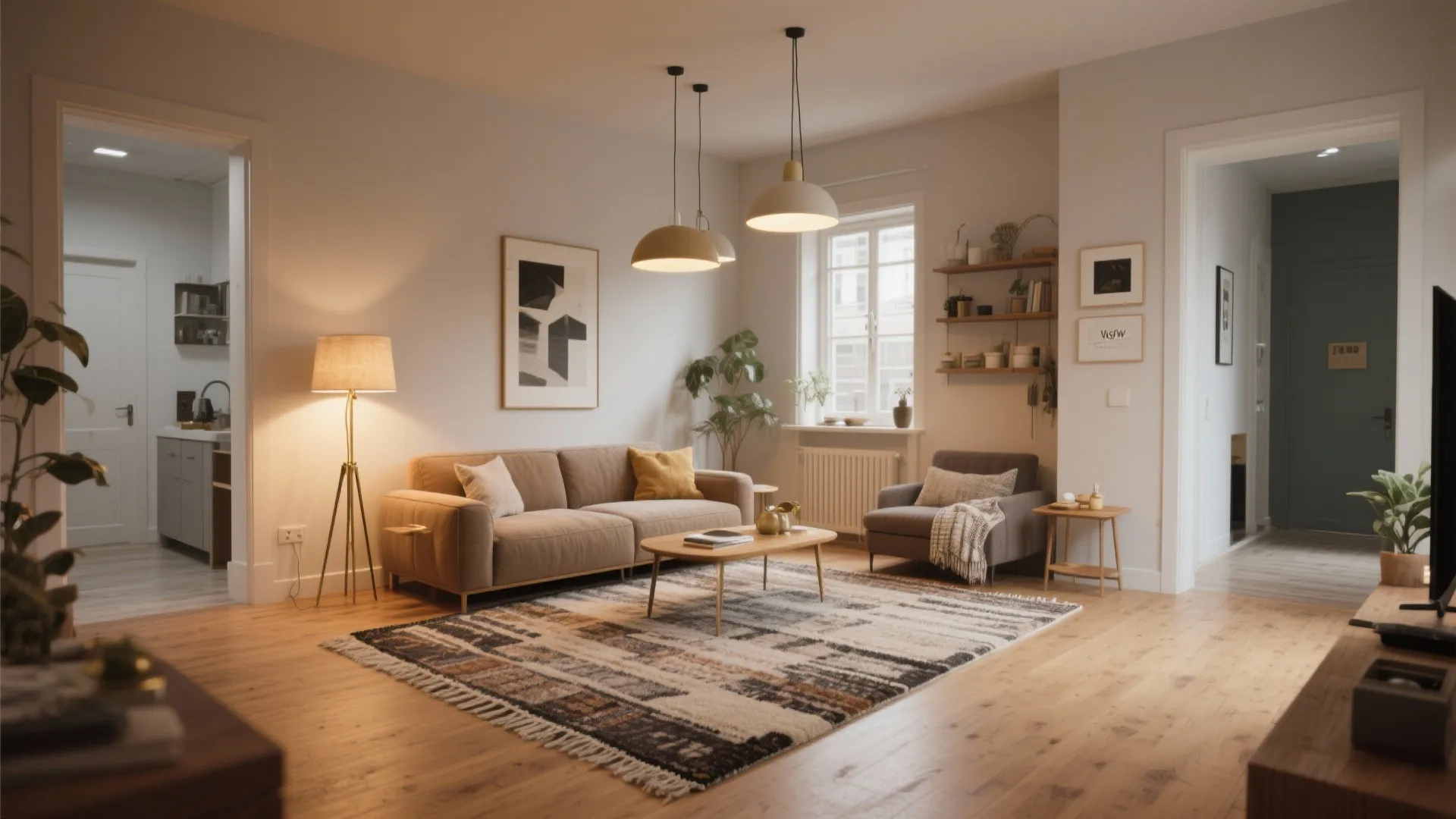 4. Create Zones with Rugs and Lighting