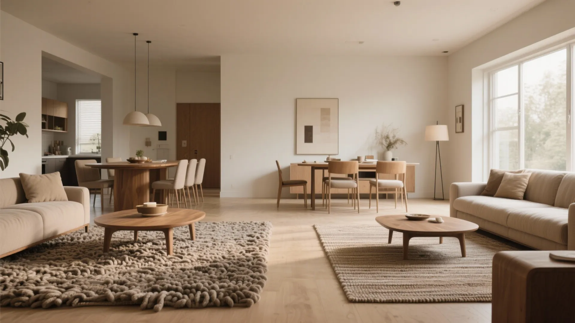 1. Define zones with rugs