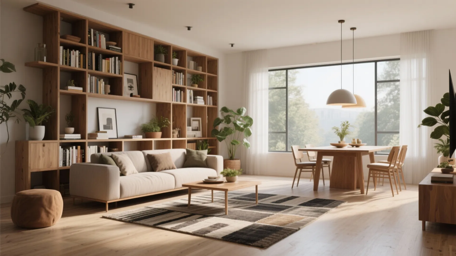 1. Open-plan living with zoned seating