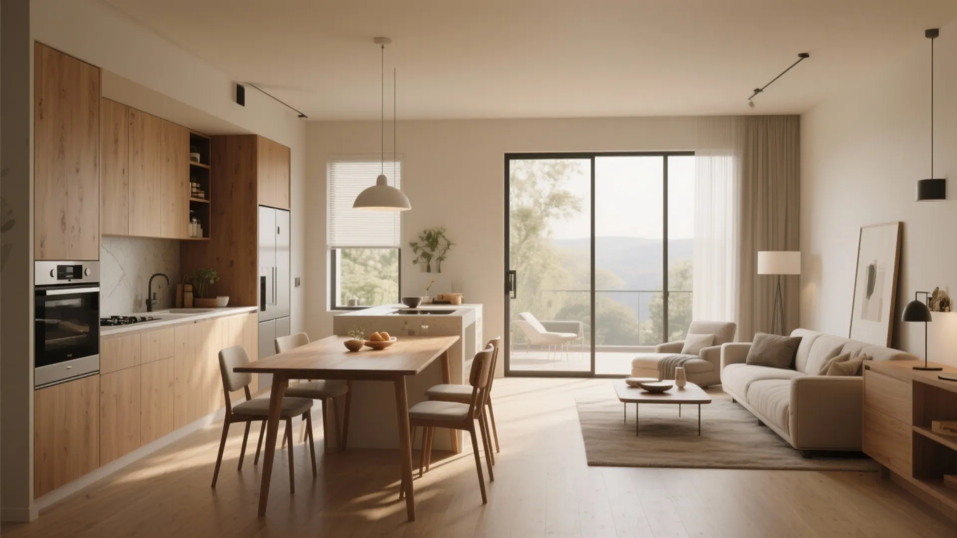 Open Living-Core with Zoned Sightlines