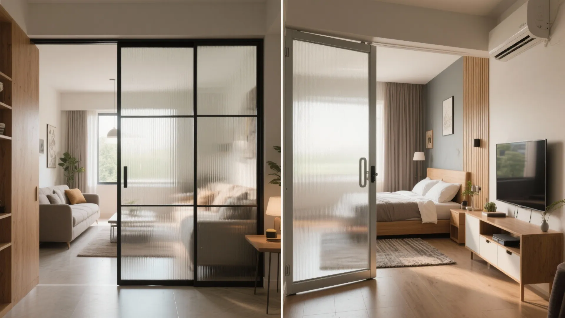 Zoned Open-Plan Living with Sliding Partitions