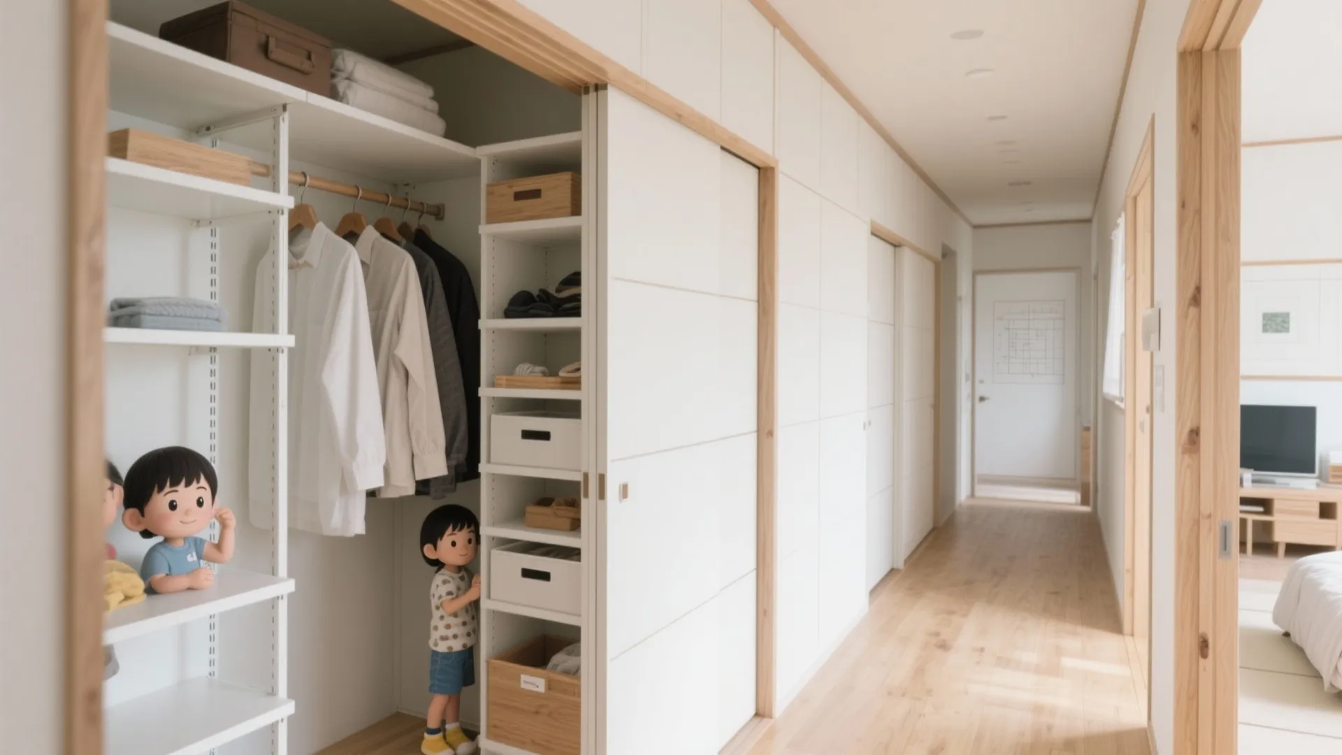 Tips 4: 収納は“世帯別×動線直結”で分ける（収納技巧で散らかりを未然防止）