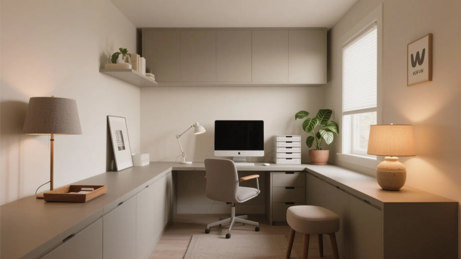 Task zones: deep work, admin tray, and recharge corner