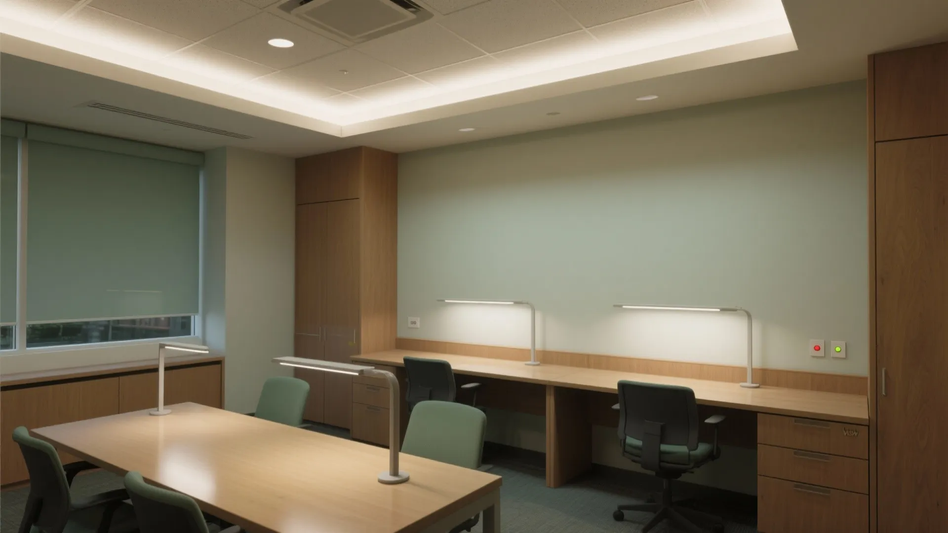 4) Zoned lighting: task first, ambient second