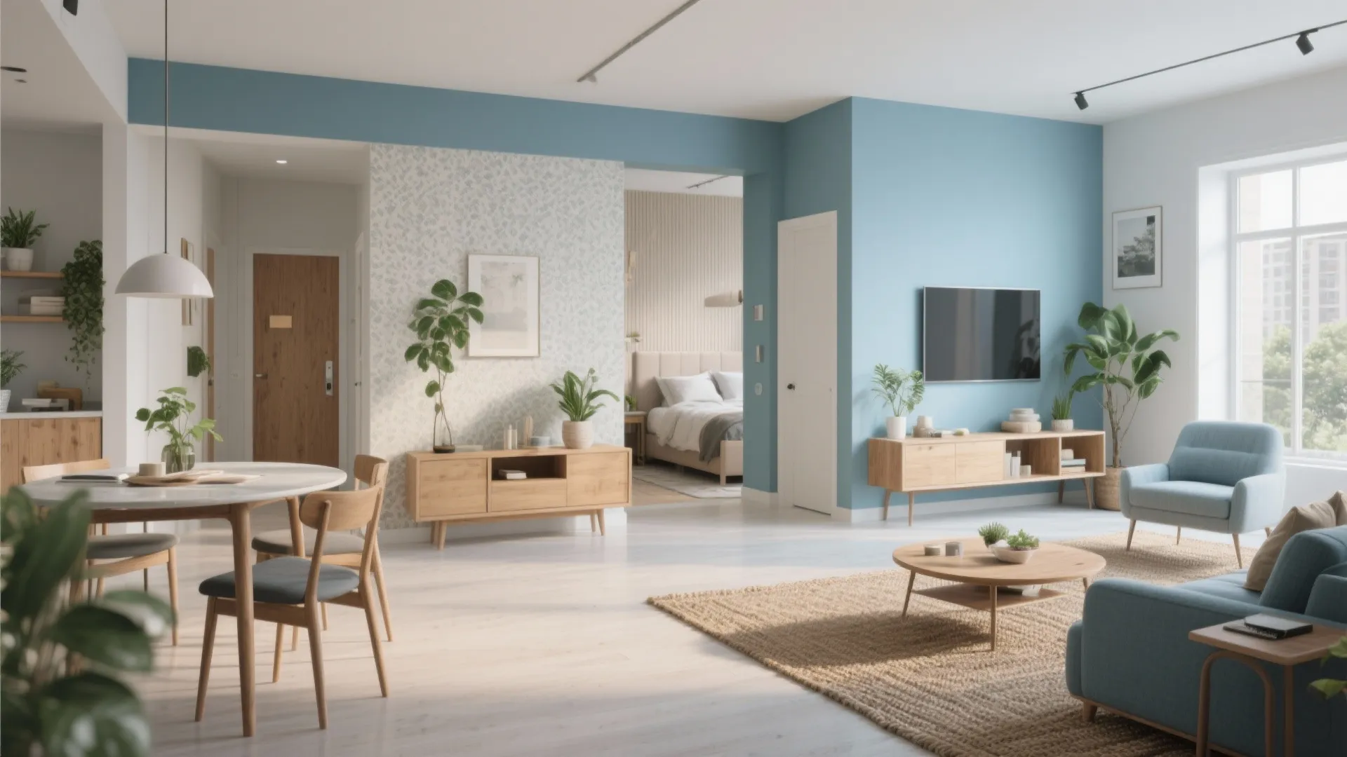 1. Define zones with color and texture