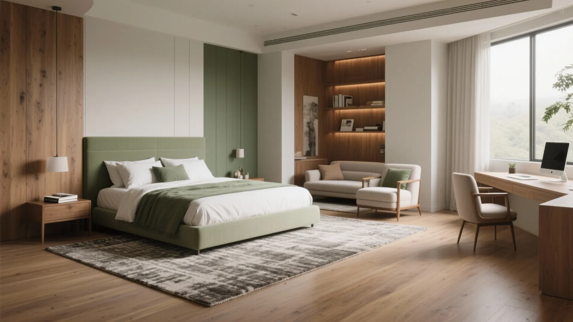 Define Zones with Furniture and Rugs