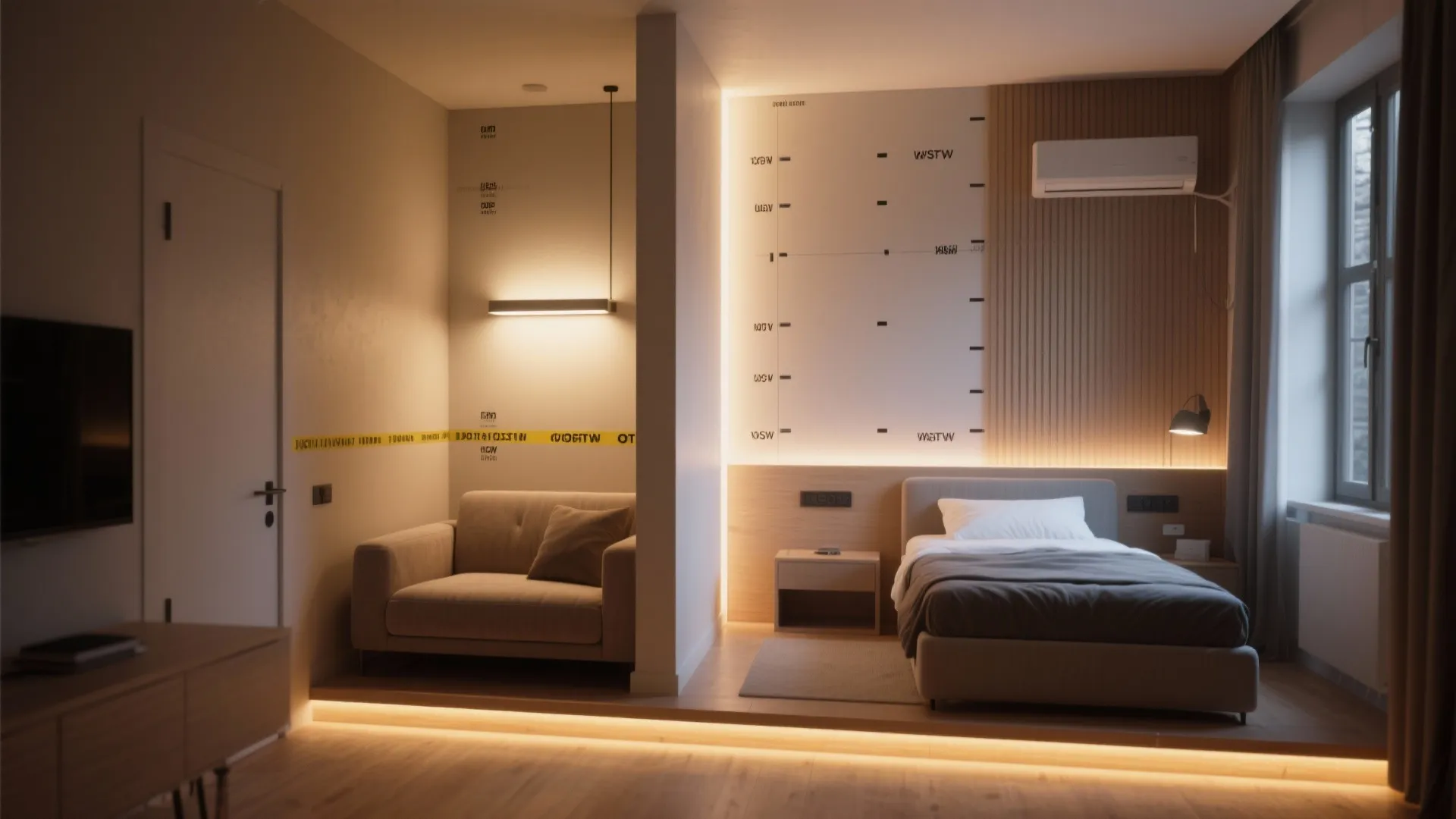 2. Use it to define zones in micro-apartments