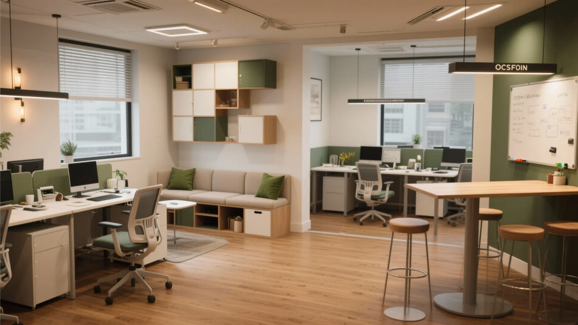 1. Define zones with multifunctional furniture