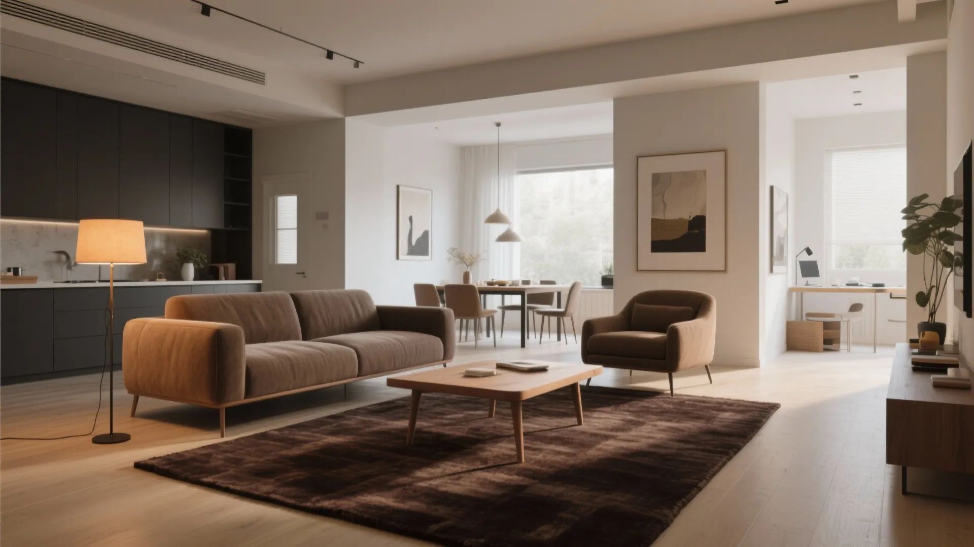 3. Define zones in open plans