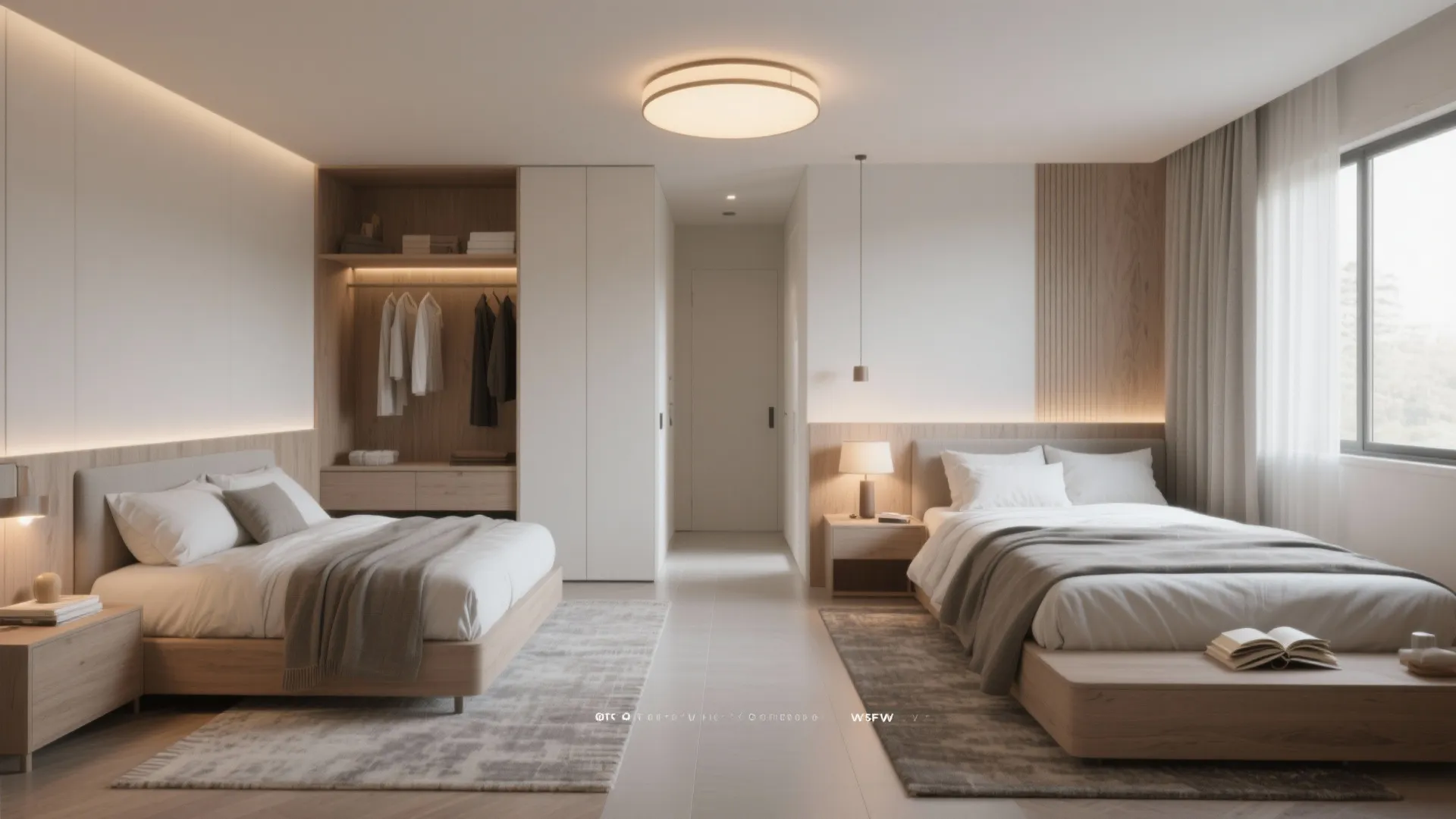 1. Define zones with rugs and lighting