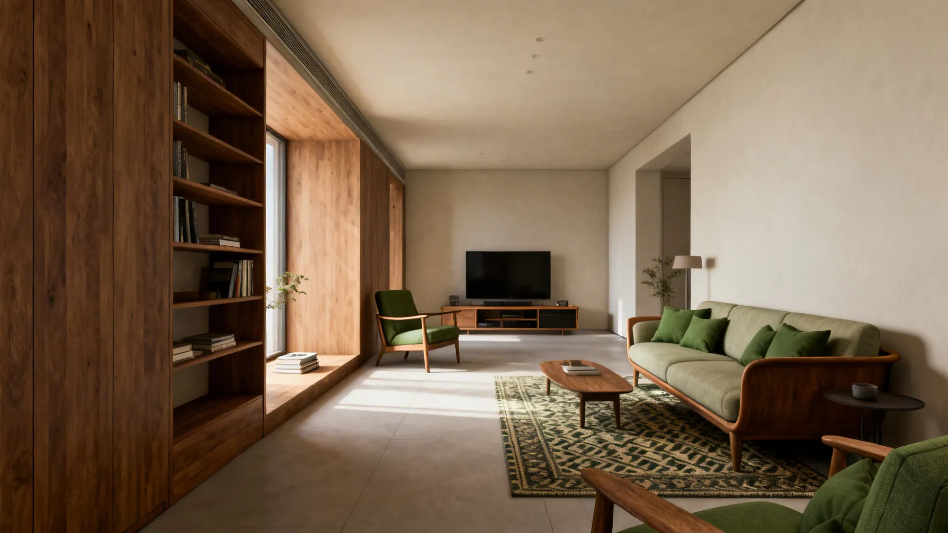 1. Create zones with rugs and furniture