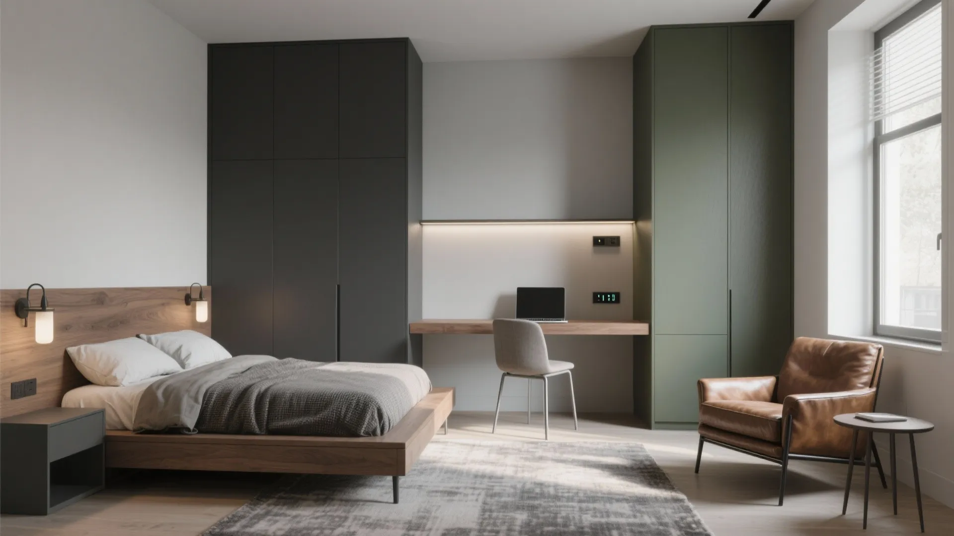 1. Define zones: sleep, work, and chill