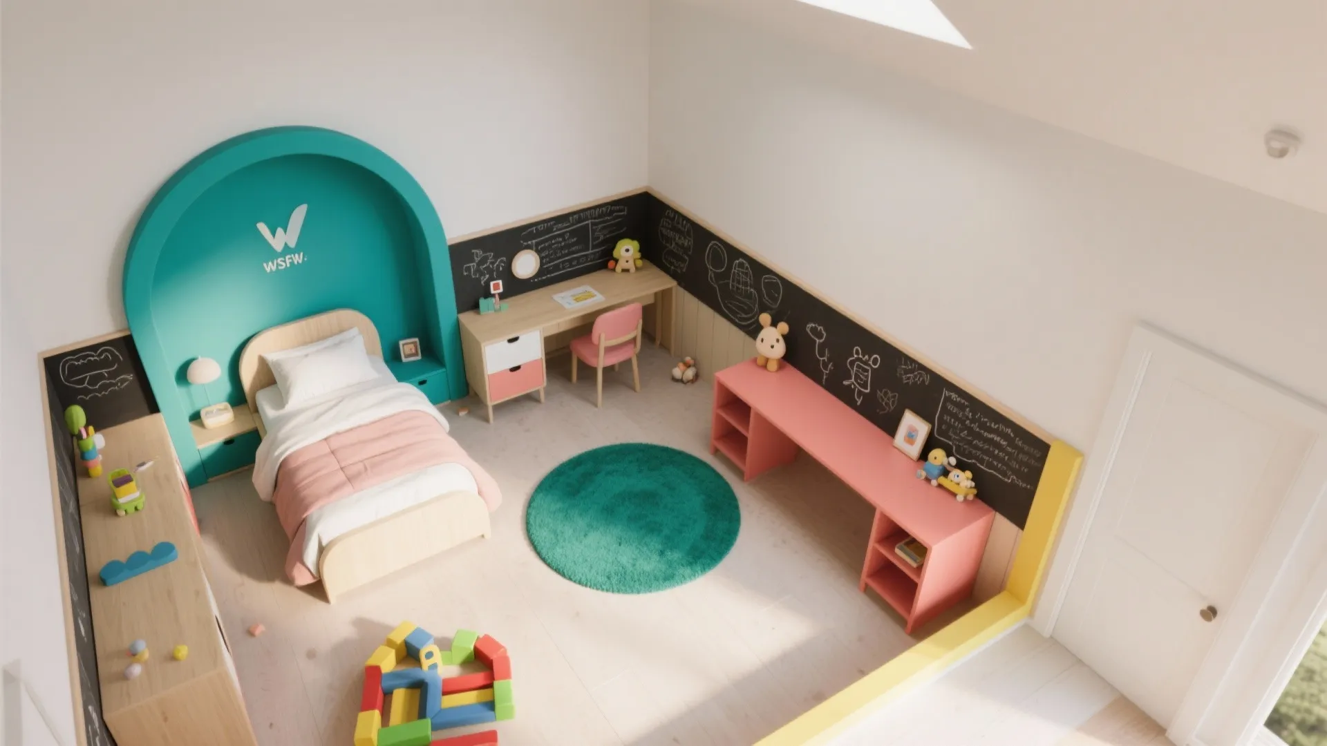 Bold Accent Walls and Color Zoning