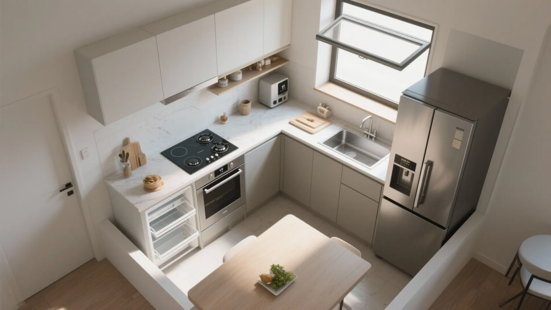 Compact Appliances and Multi-Functional Zones