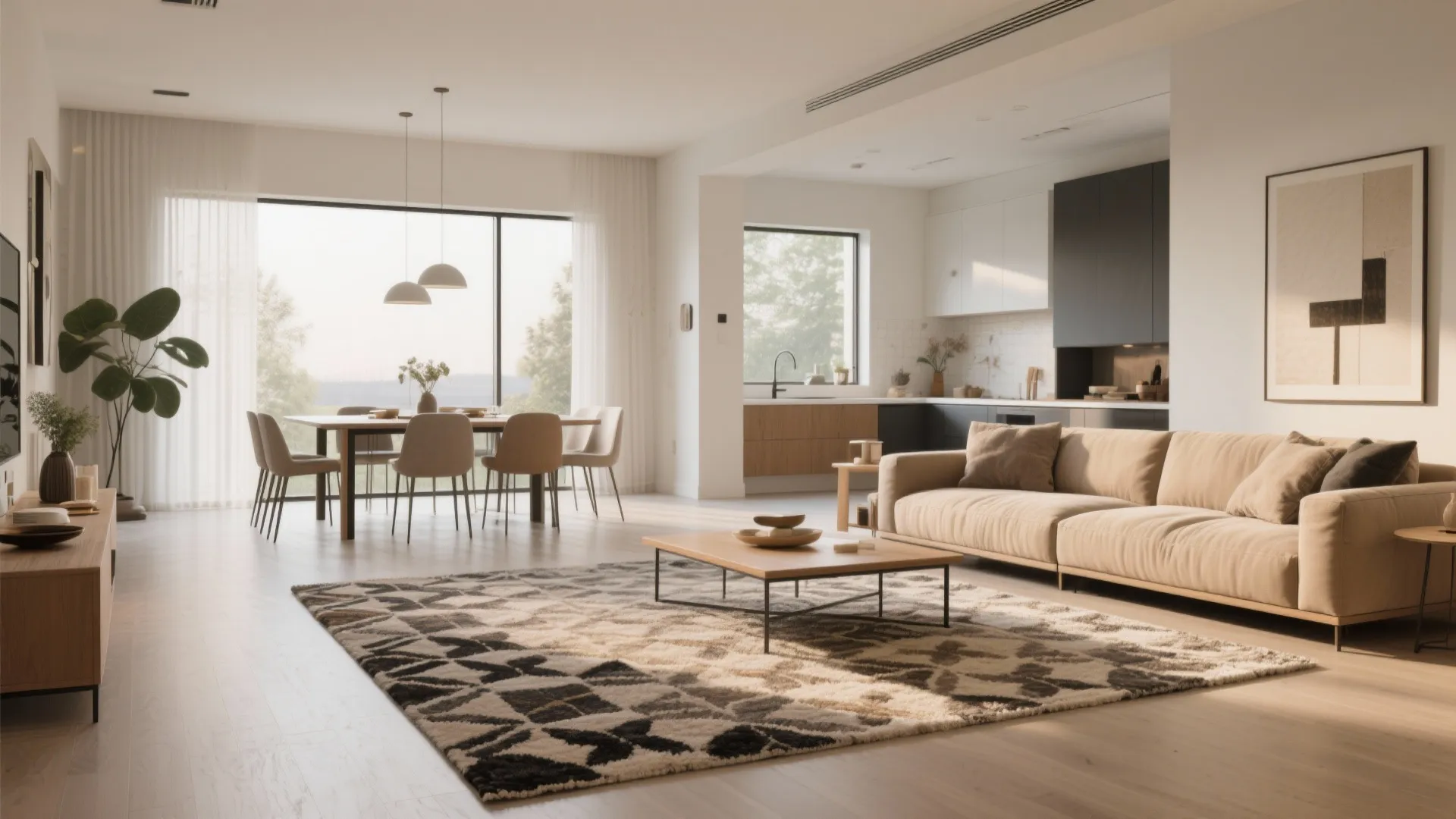 1. Define Zones with Rugs