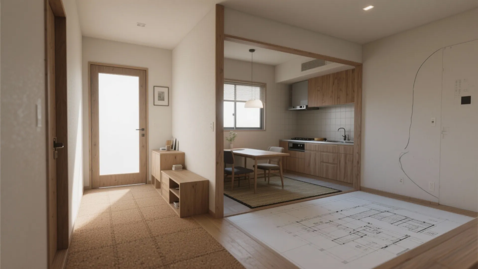 Tips 3: 動線規画で“静域”と“賑域”を分ける小さなゾーニング（动线规划）