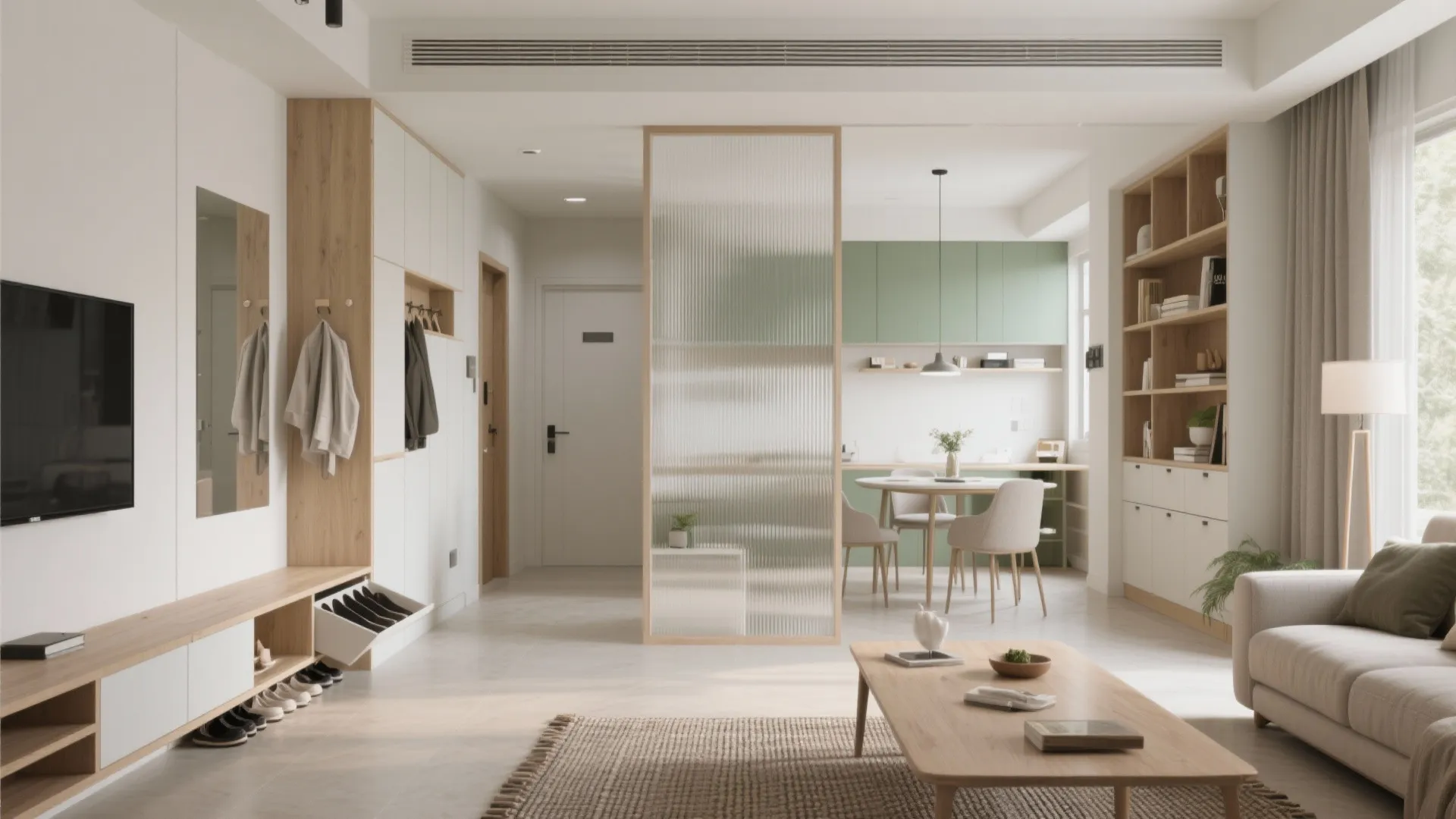 Space-first zoning for 2 BHKs