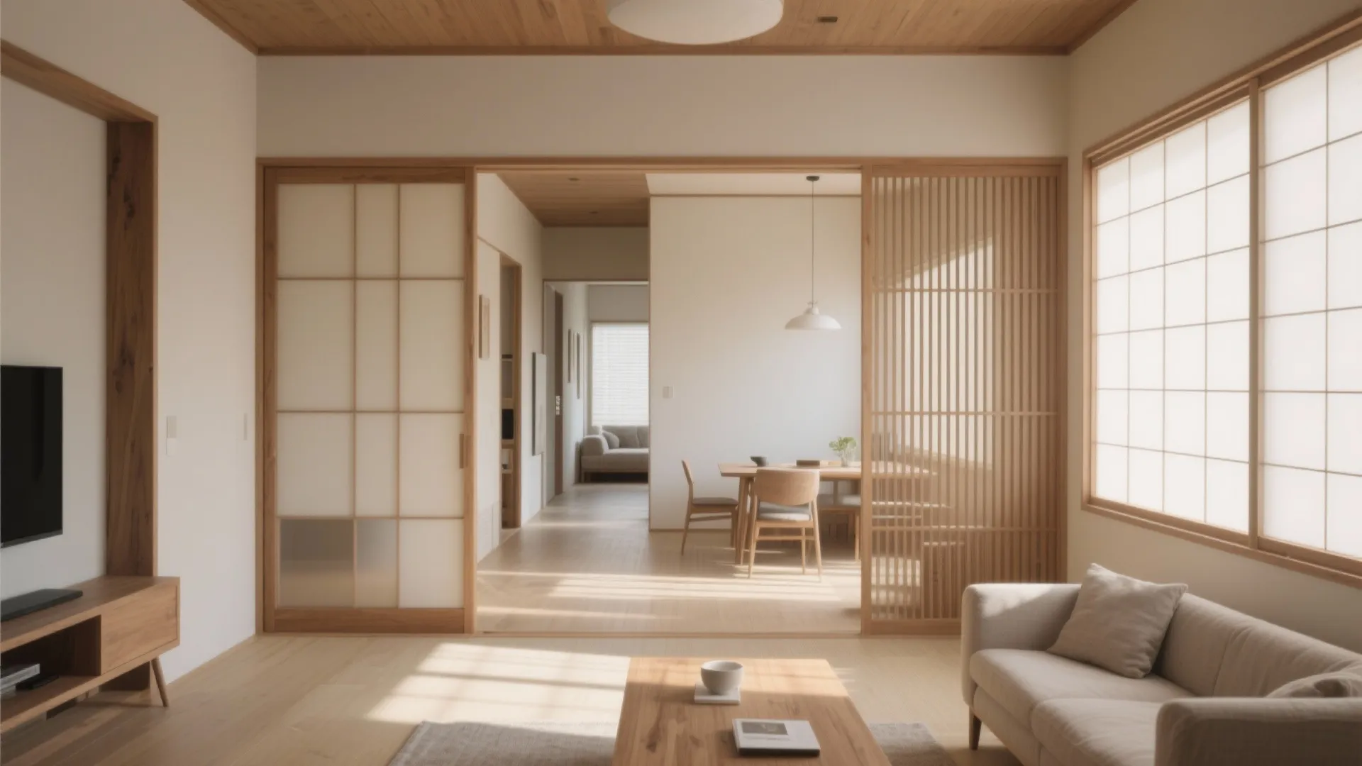 Tips 2: 35坪のゾーニングは“静と動”で二分（日式風の秩序感）