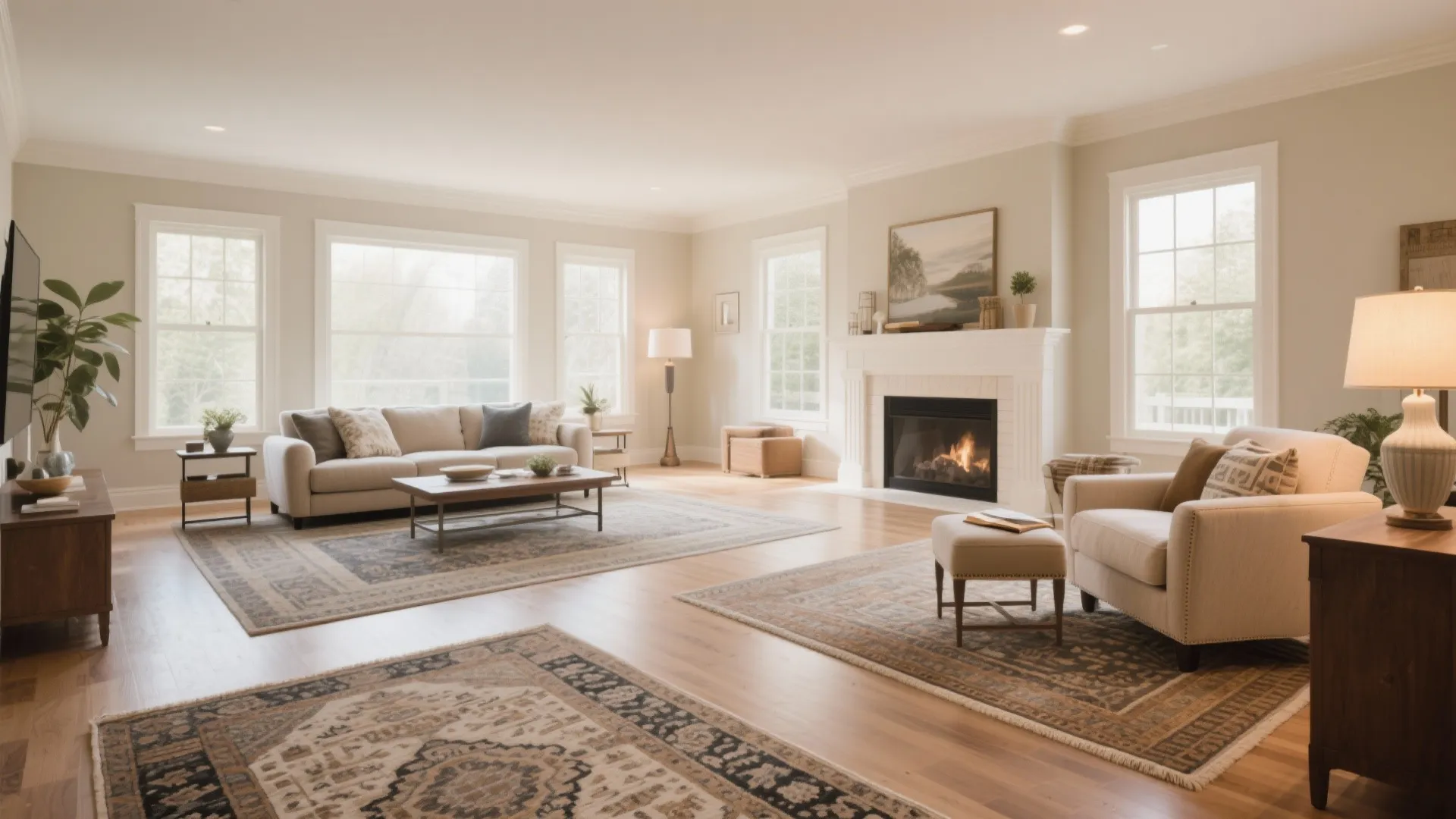 1. Zoning with Area Rugs