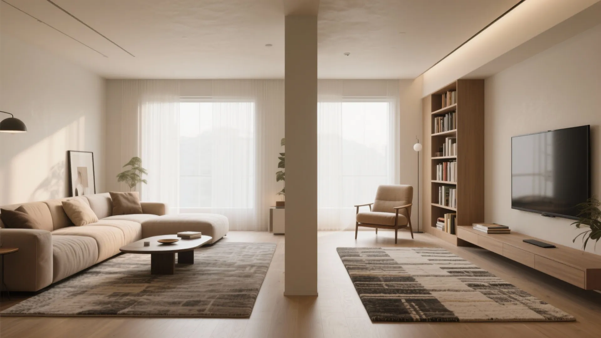 1. Zoning with Area Rugs