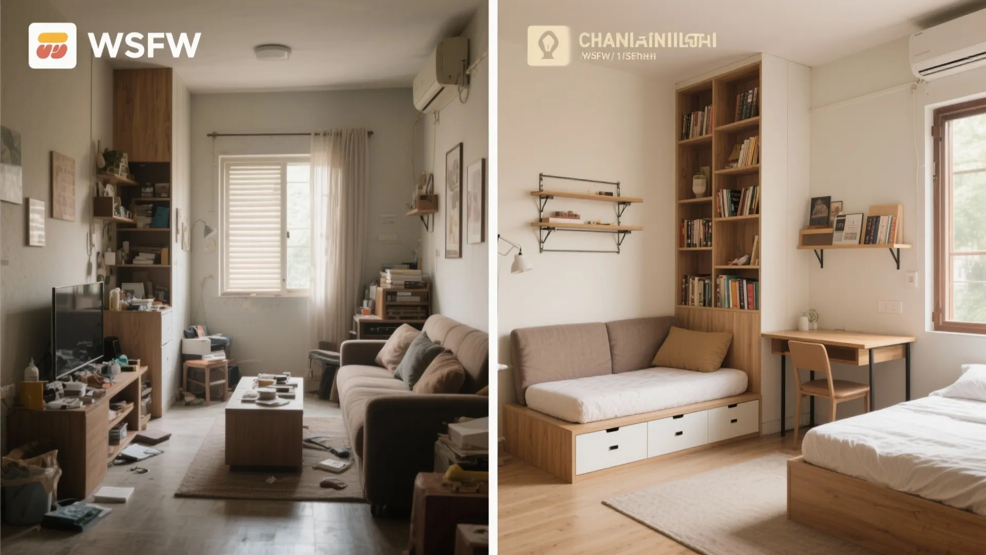 Convertible furniture and vertical zoning