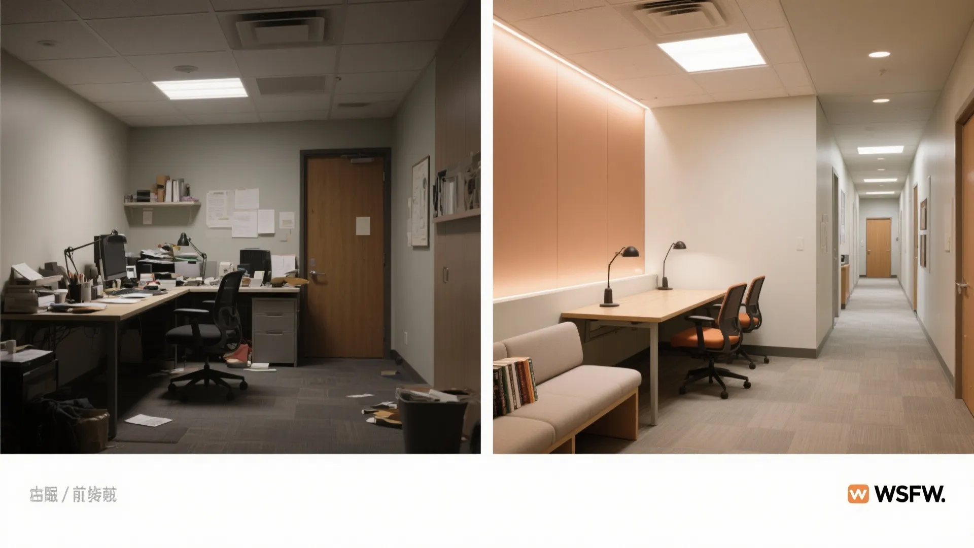 Zoned seating: focus, quick huddle, recharge