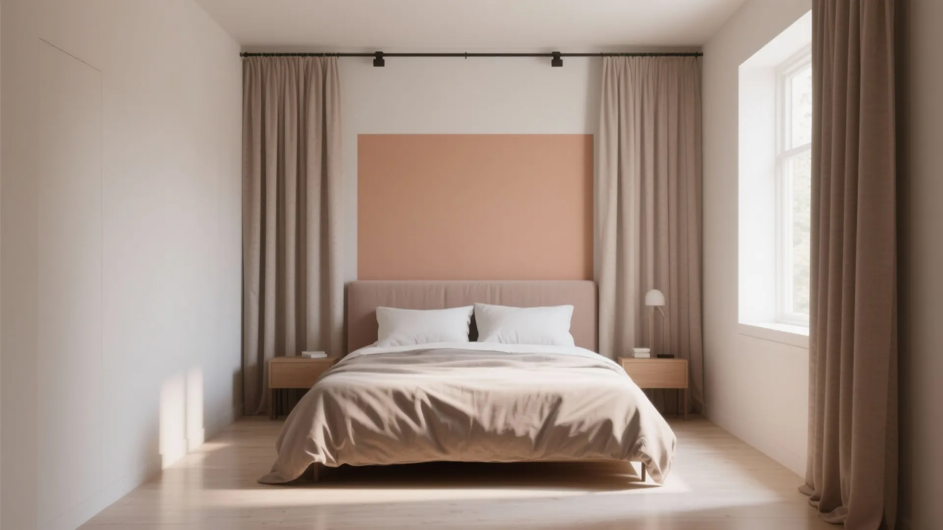 5) Zoning with Color and Curtains: Make the King Feel Intentional