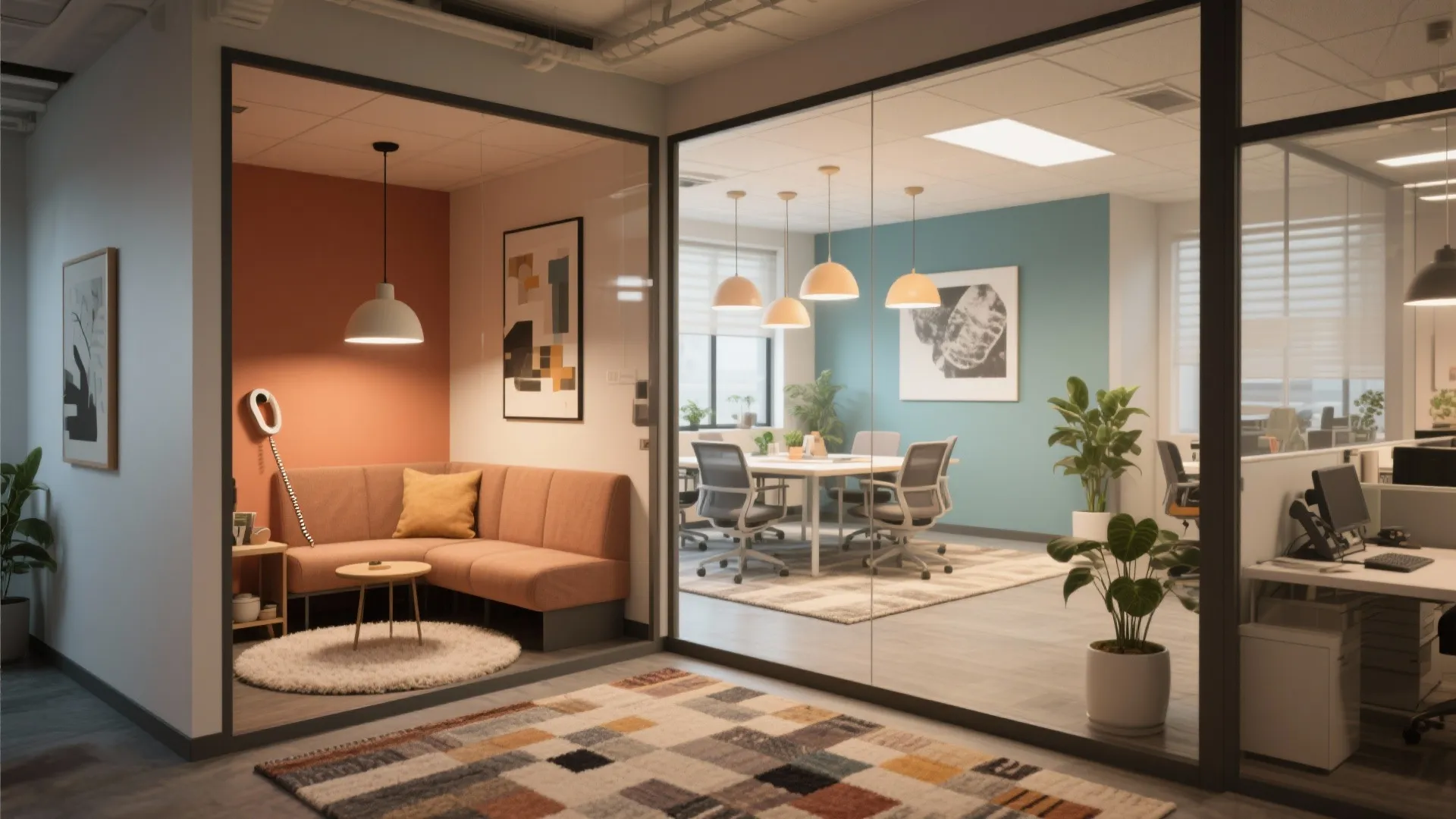 3. Zoning with color and light