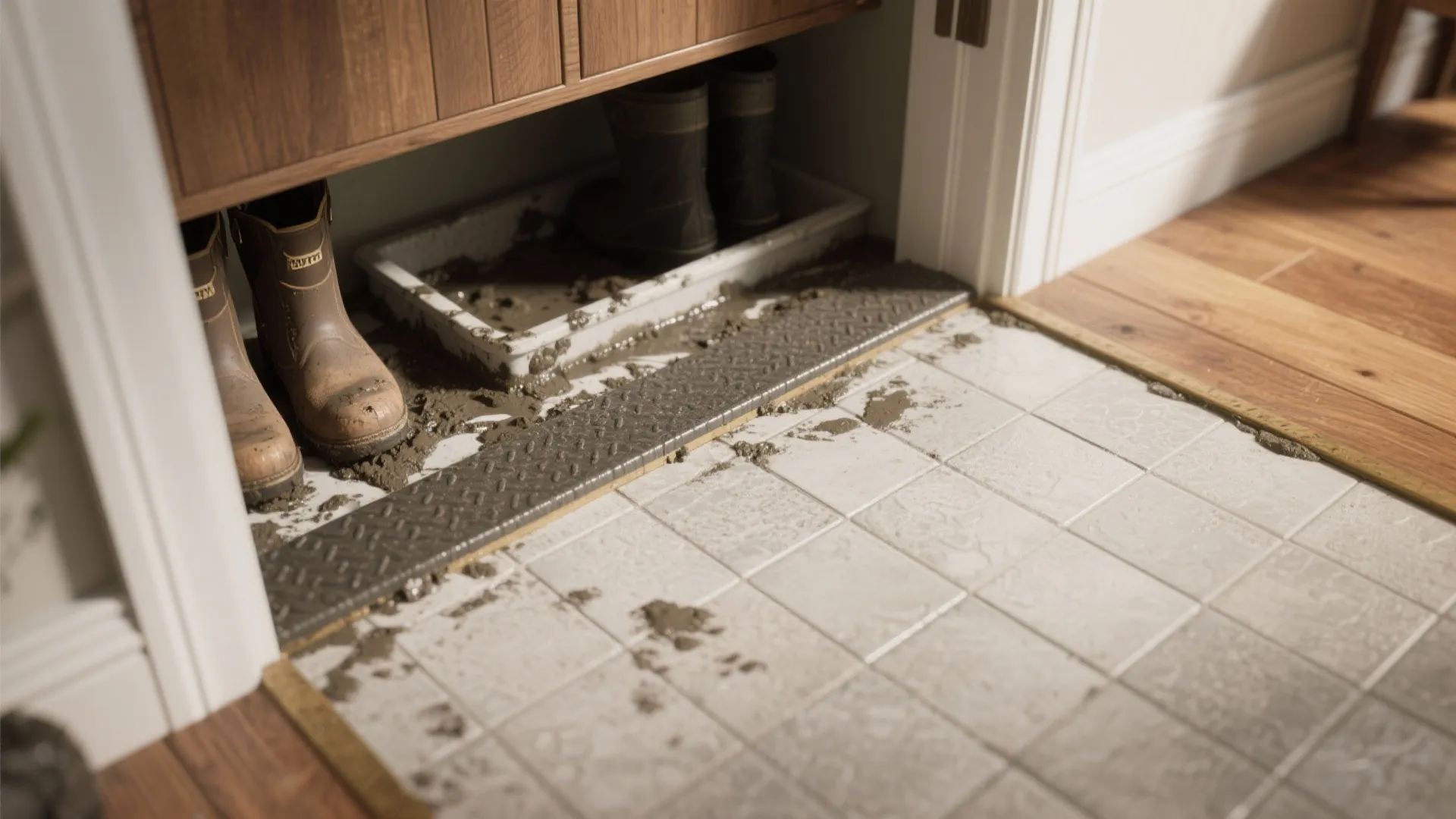 5. Zoning with durable materials and smart storage