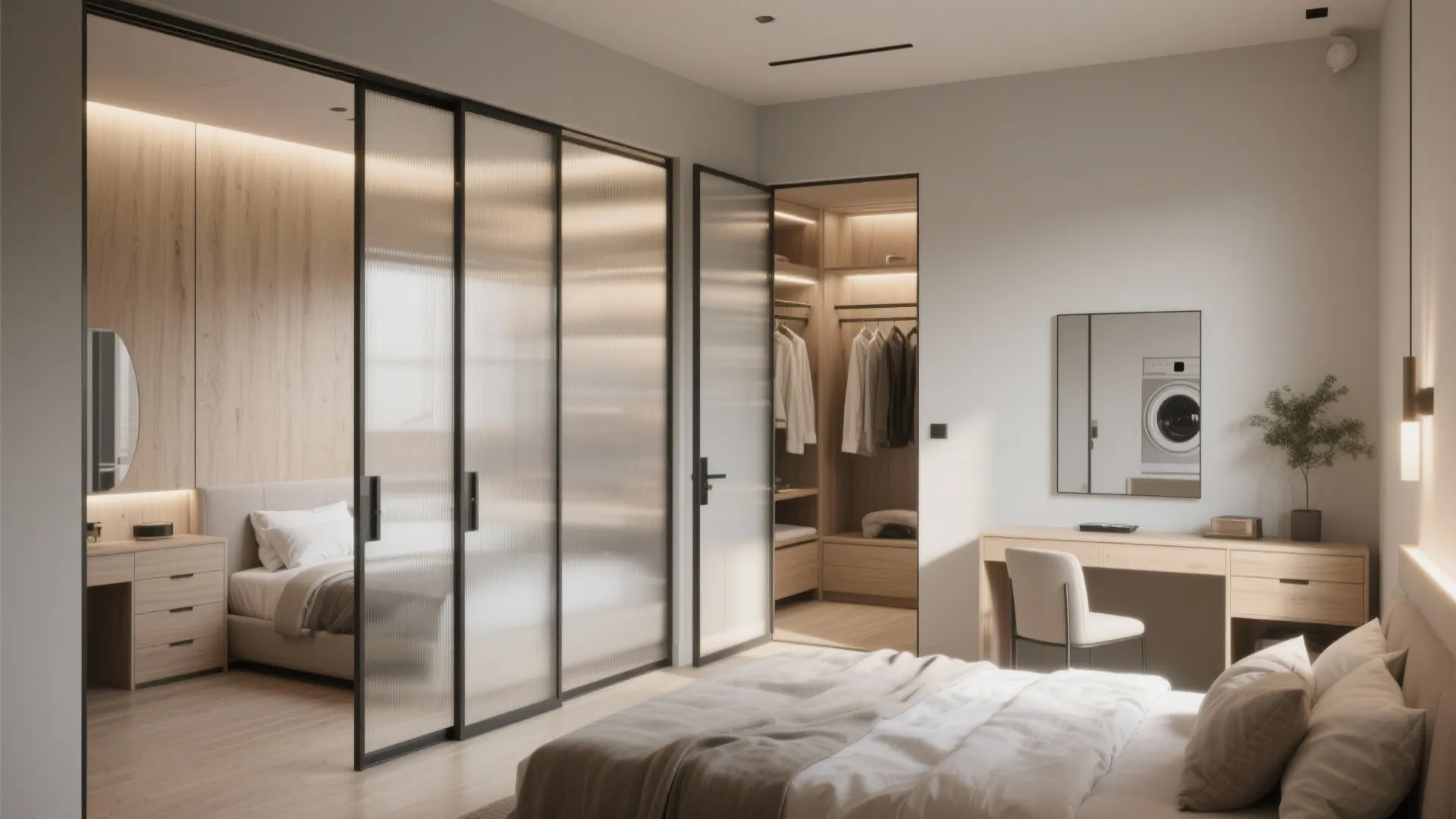 2. Zoning with Sliding or Pocket Doors