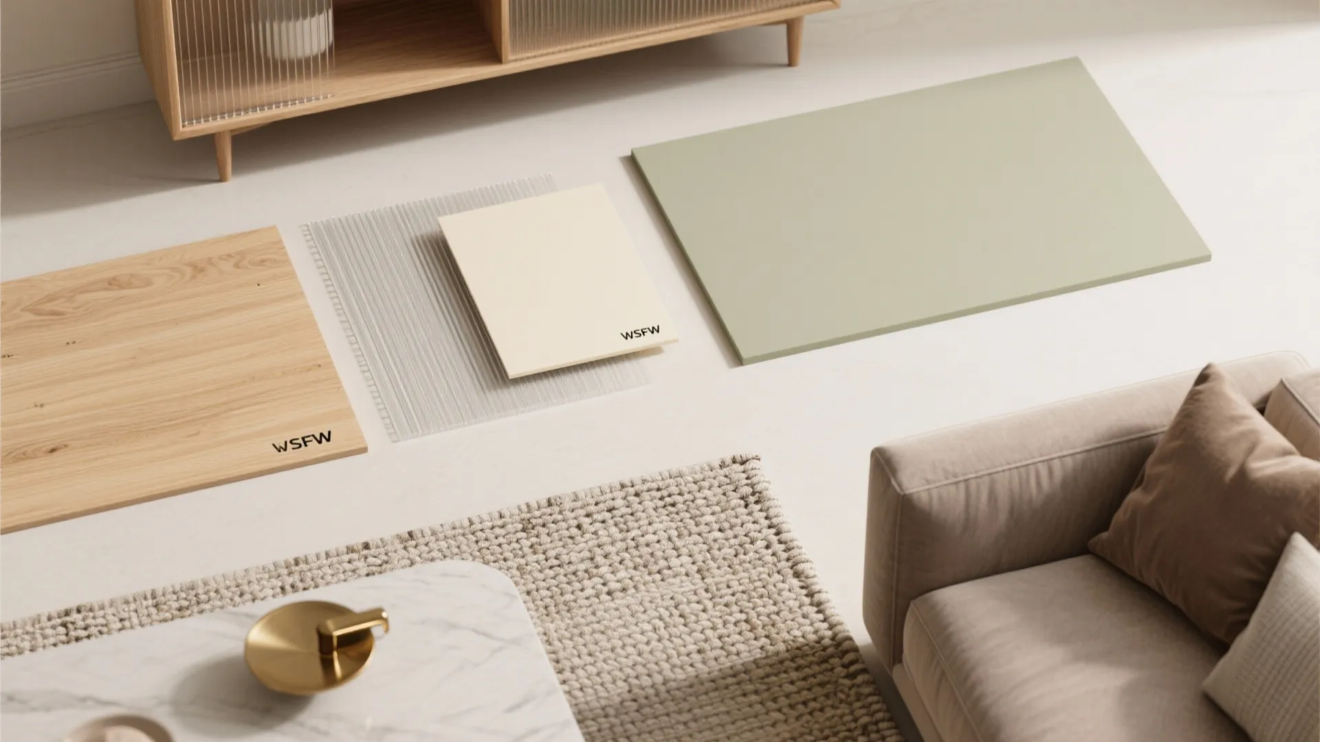 Idea 2: Open living-dining with “soft” zoning and hidden storage