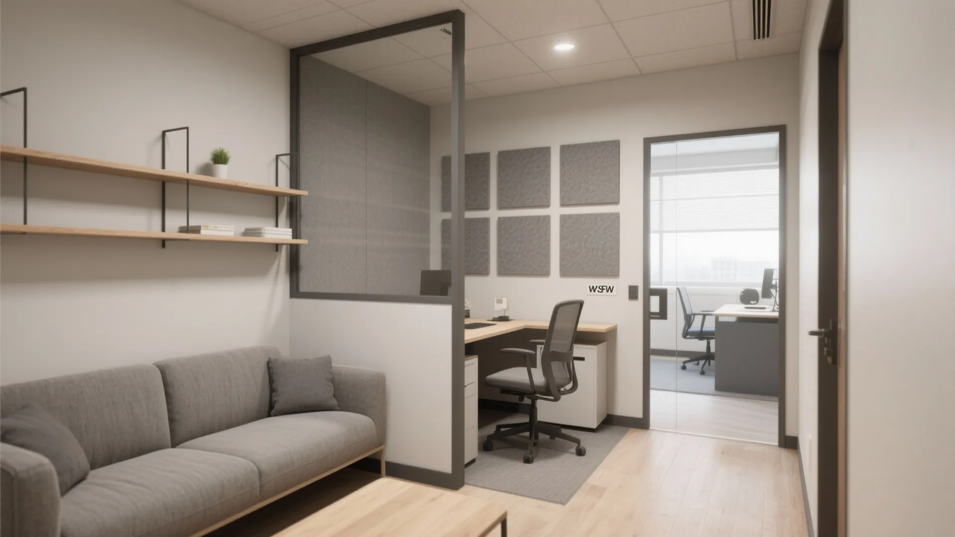 1. Zoning with furniture, not walls