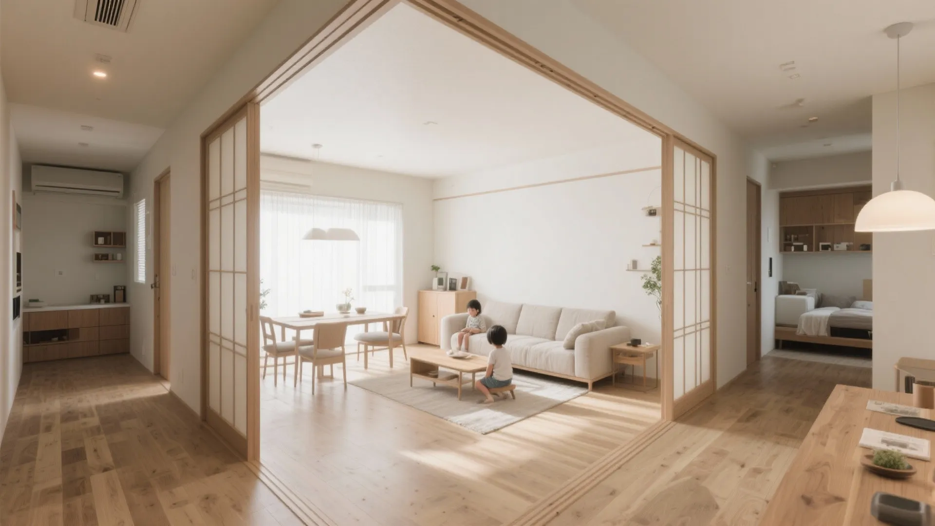 Tips 1: 4LDKはゾーニングで軽くなる（東京小户型の発想を4LDKへ）