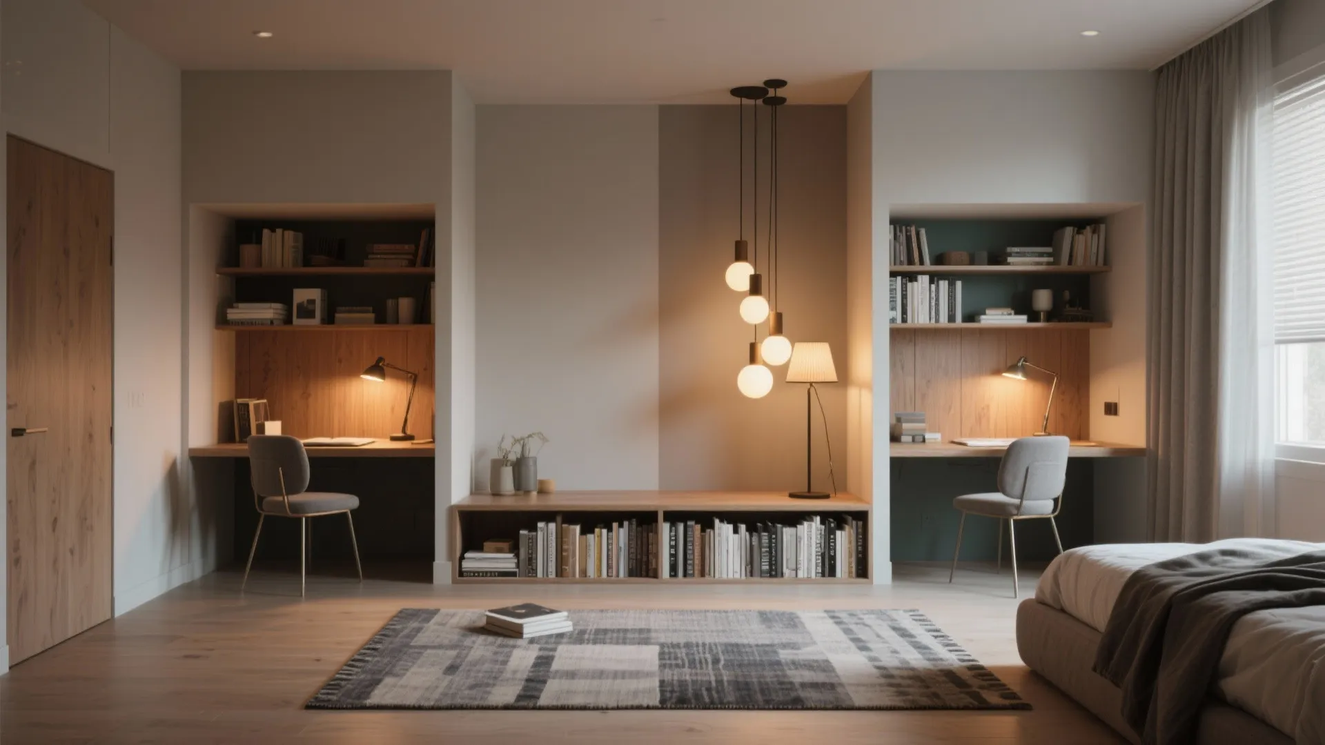 3. Zoning with furniture and lighting