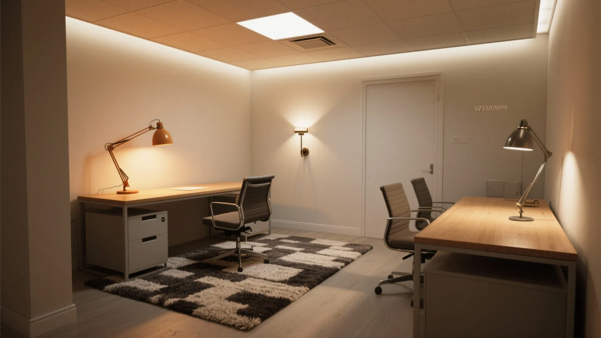 3. Zoning with Light and Rugs