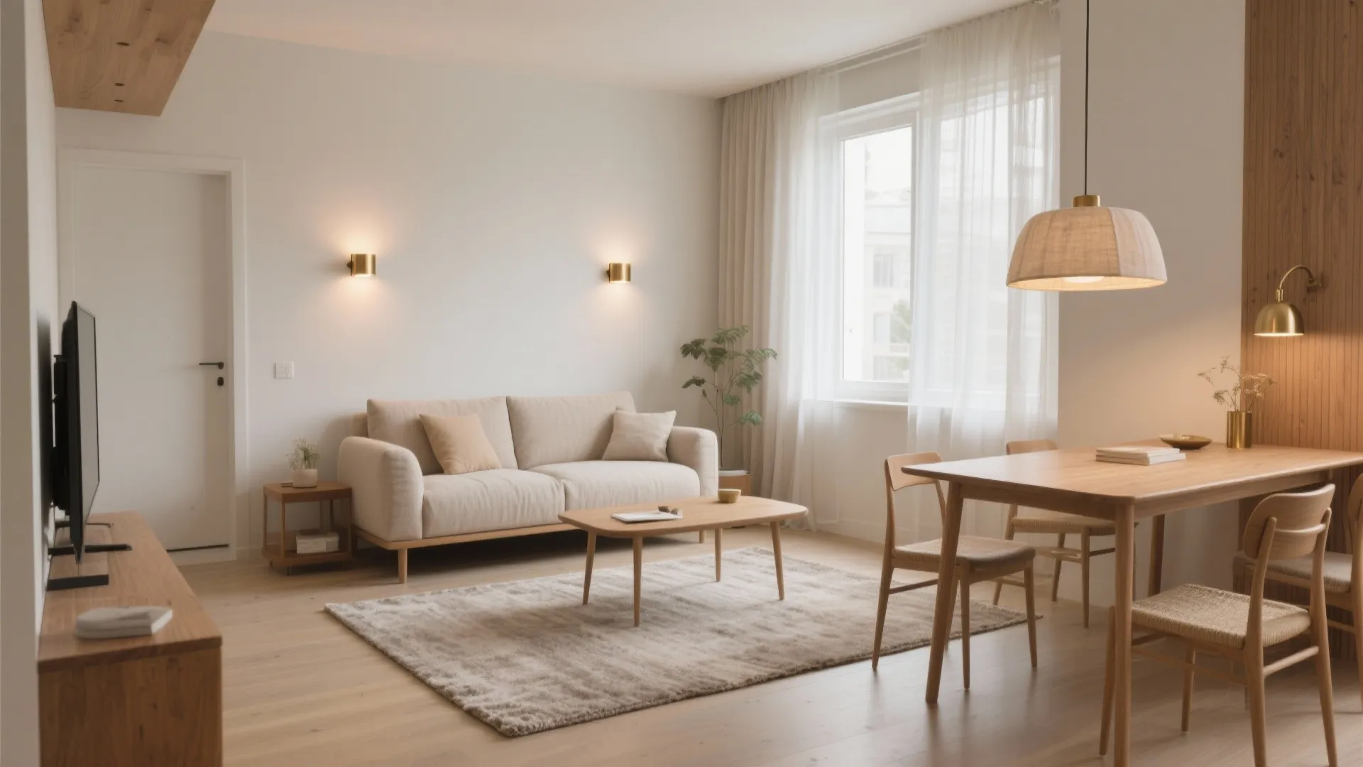 Flexible Zoning with Light and Rugs